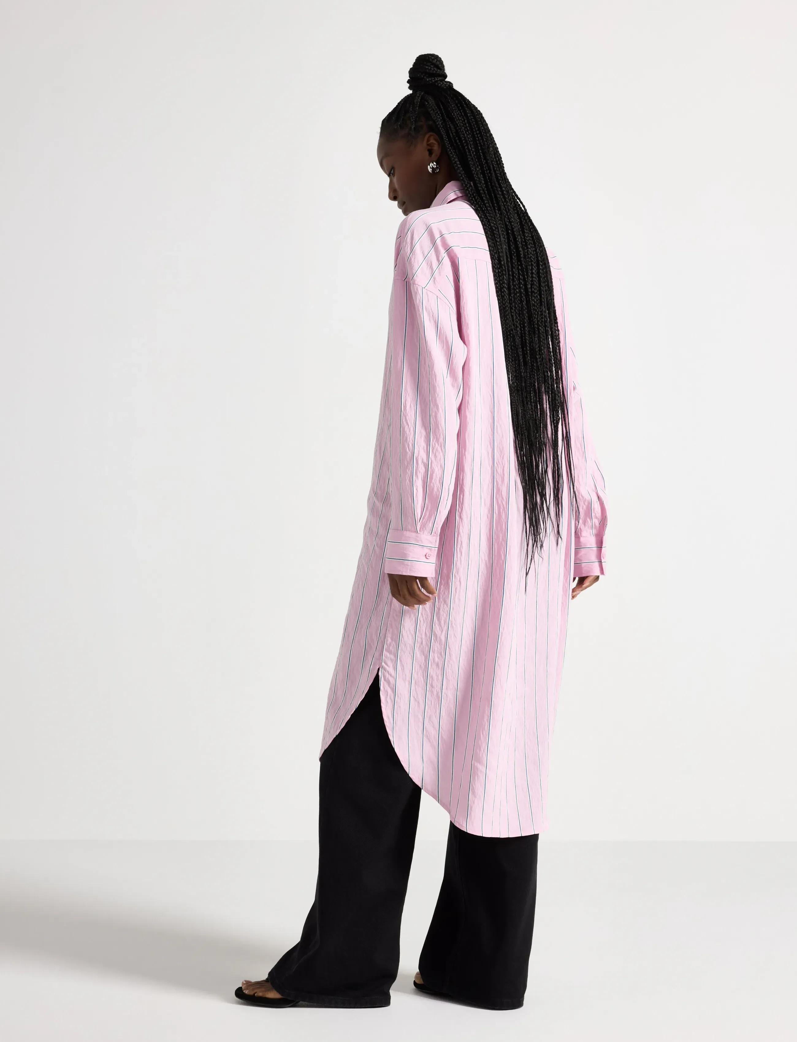 Lindex - Shirt dress with midi length - hemdkleider - light dusty pink - 3
