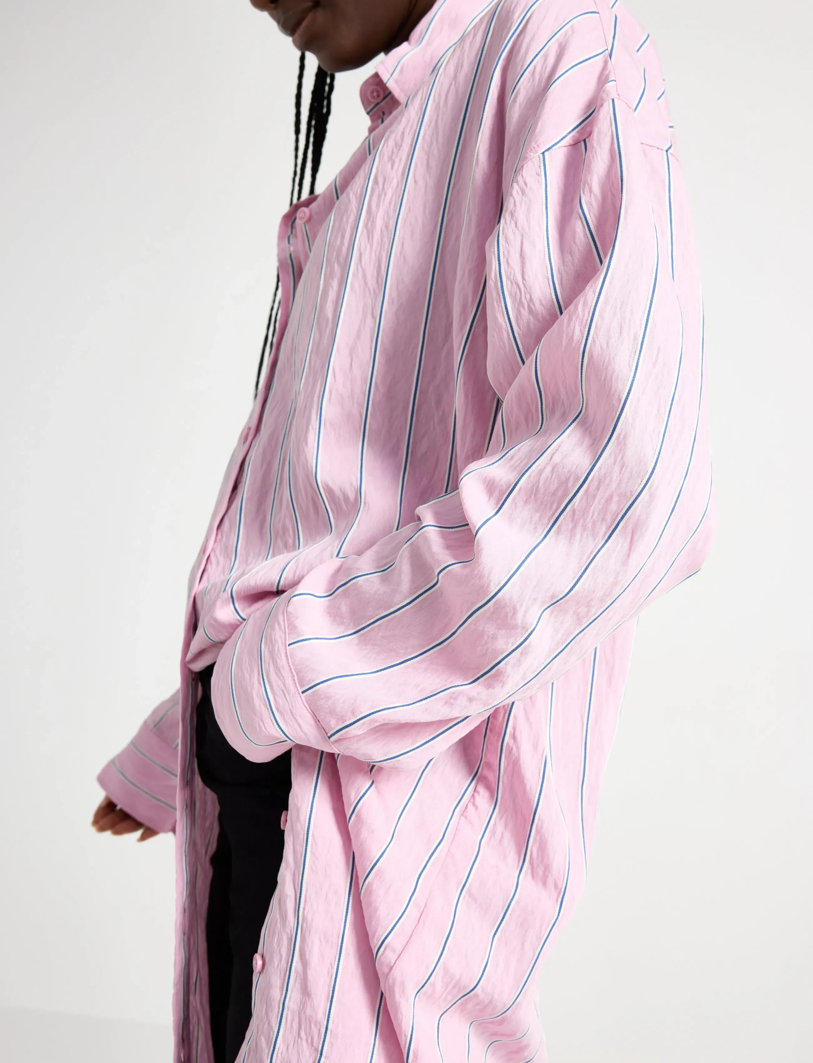 Lindex - Shirt dress with midi length - hemdkleider - light dusty pink - 4