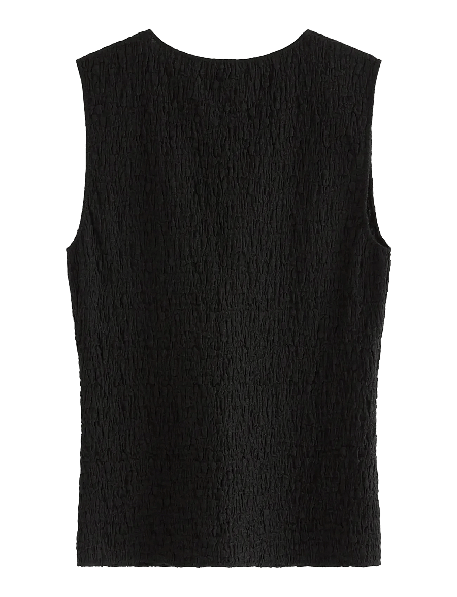 Lindex - Sleeveless top - Ärmellose tops - black - 2