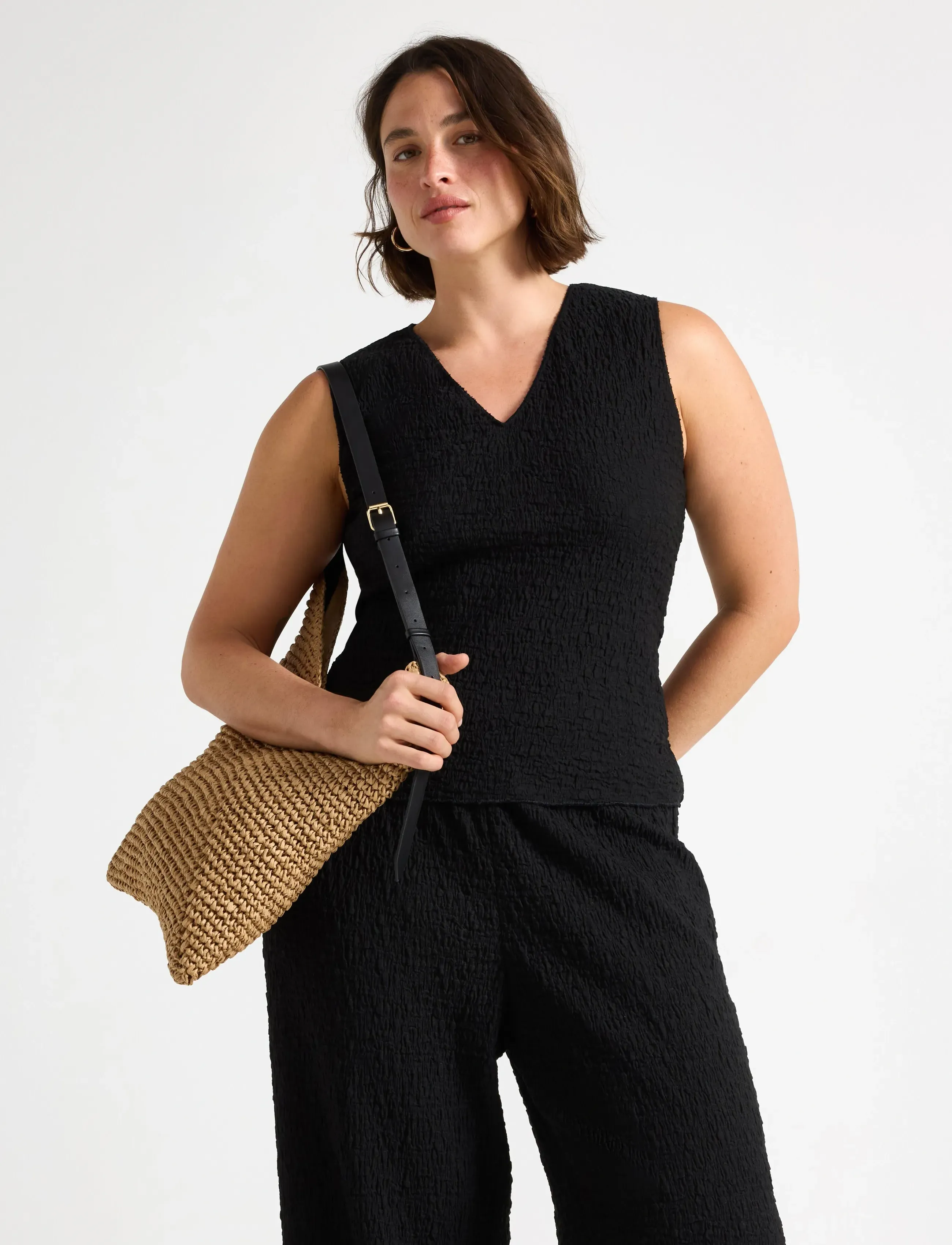 Lindex Sleeveless top - T-shirts & Tops - BLACK / black