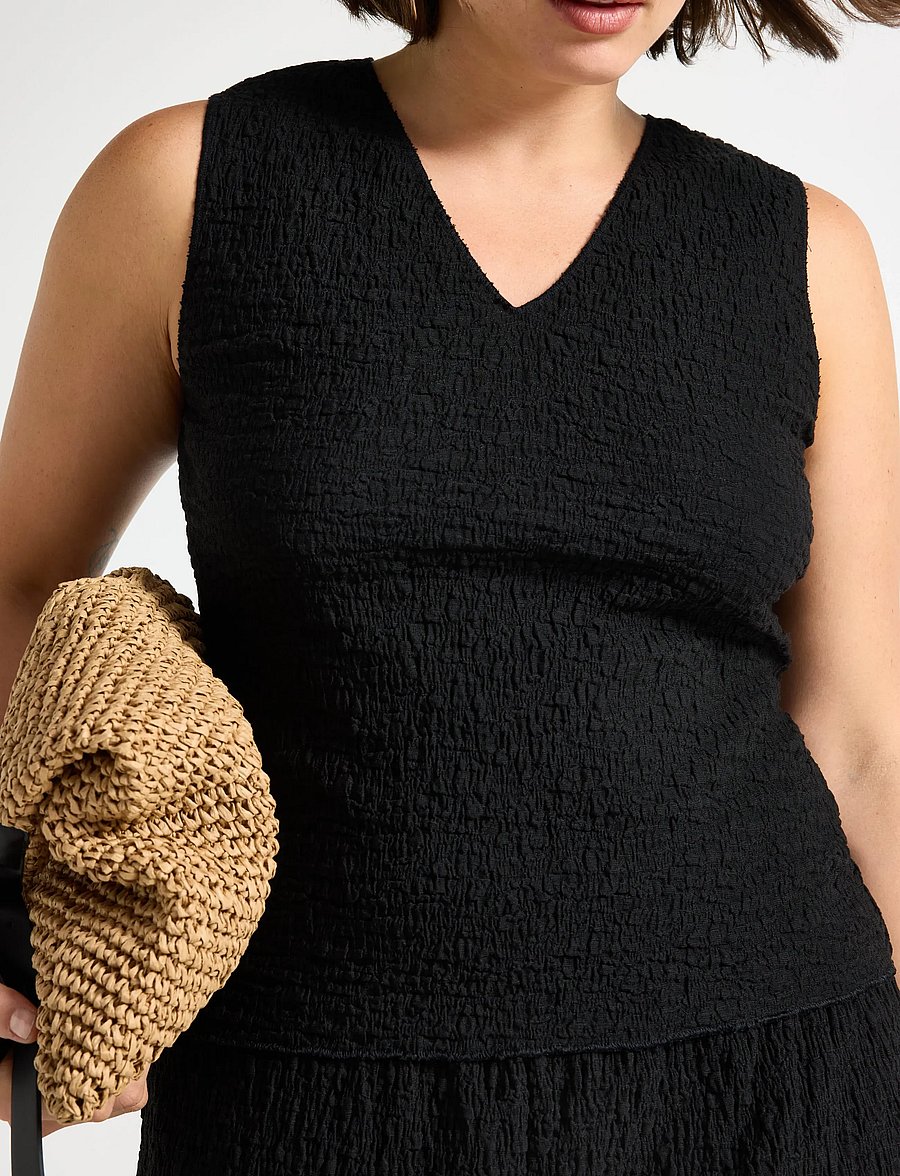 Lindex - Sleeveless top - Ärmellose tops - black - 4