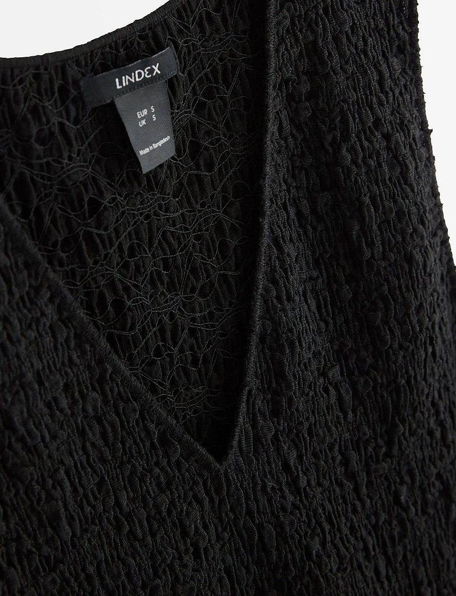 Lindex - Sleeveless top - Ärmellose tops - black - 5