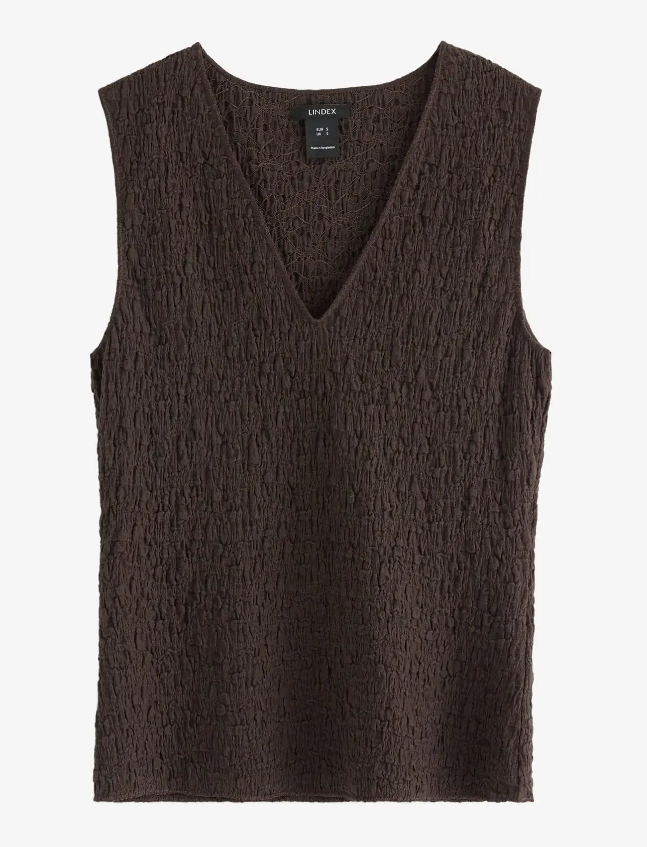 Lindex - Sleeveless top - tanktops - dark brown - 1