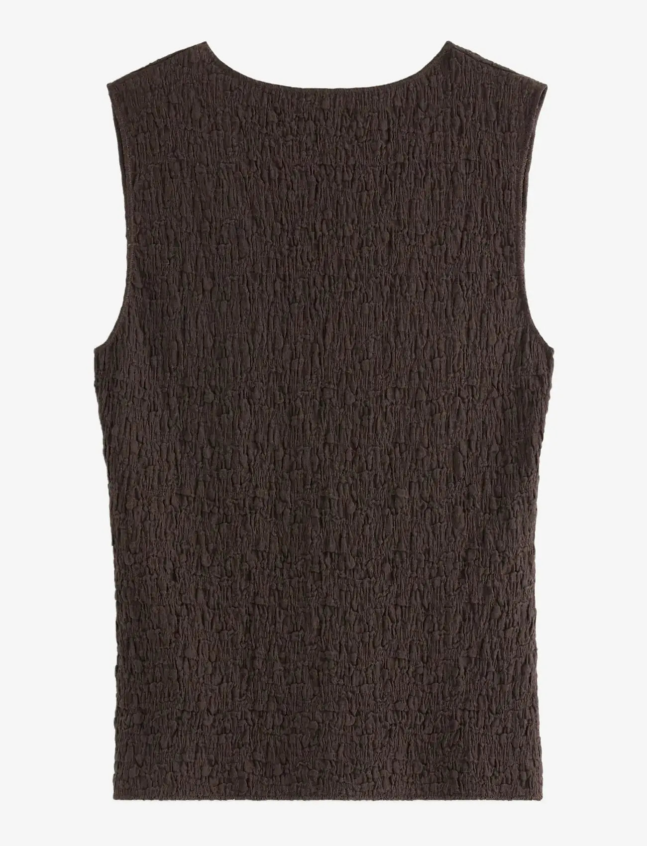 Lindex - Sleeveless top - tanktops - dark brown - 2