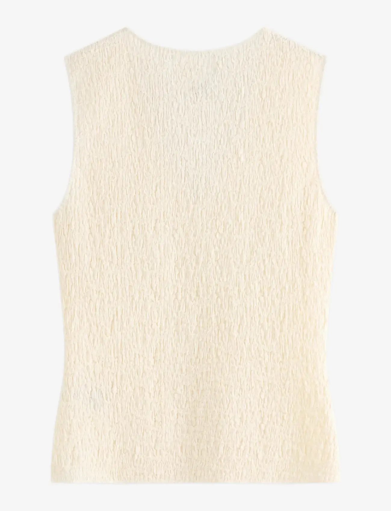 Lindex - Sleeveless top - linnen - light white - 2