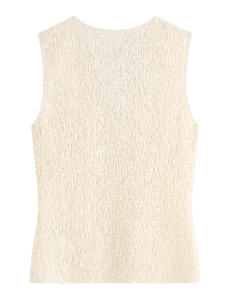 Lindex - Sleeveless top - Ärmellose tops - light white - 2
