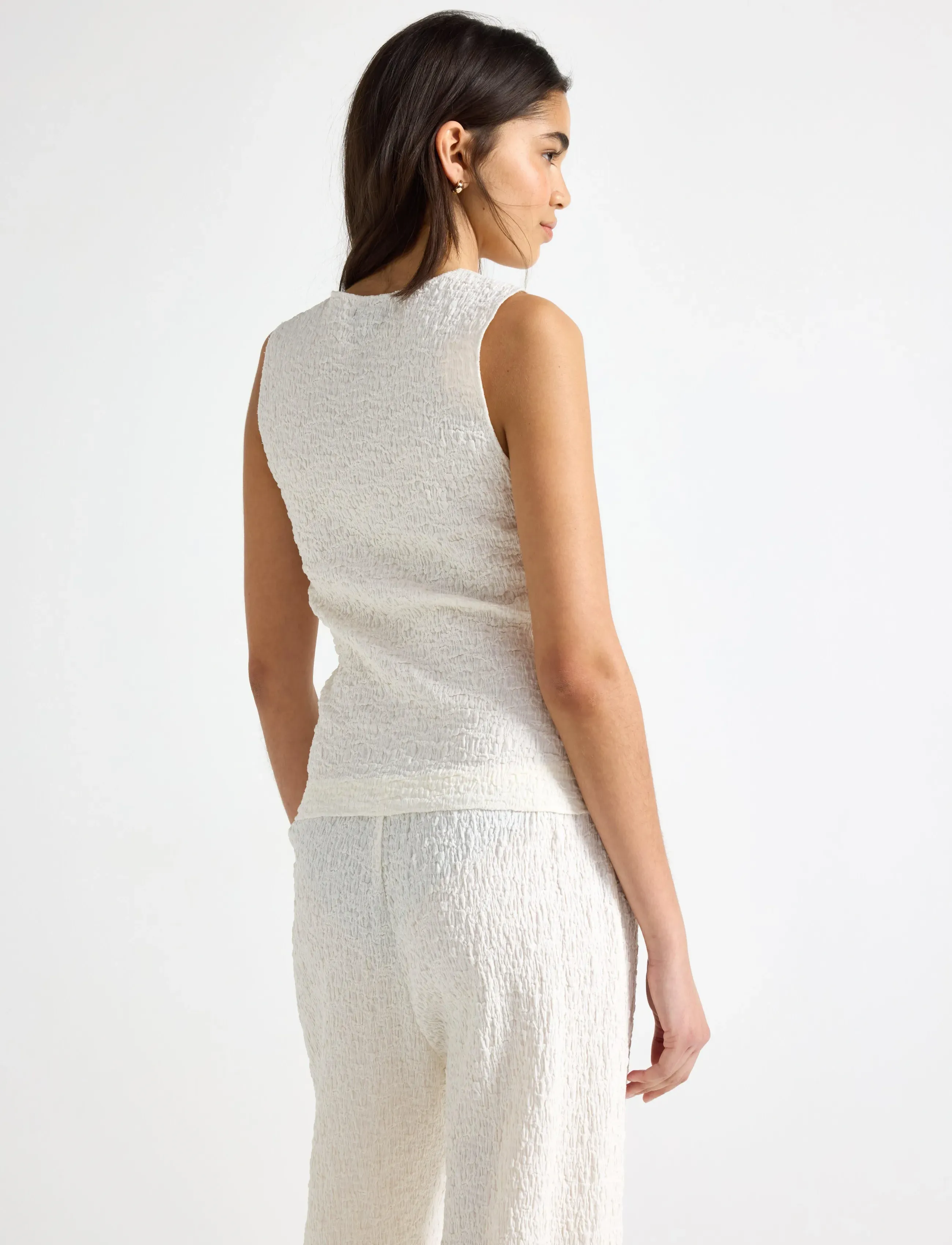 Lindex - Sleeveless top - Ärmellose tops - light white - 3