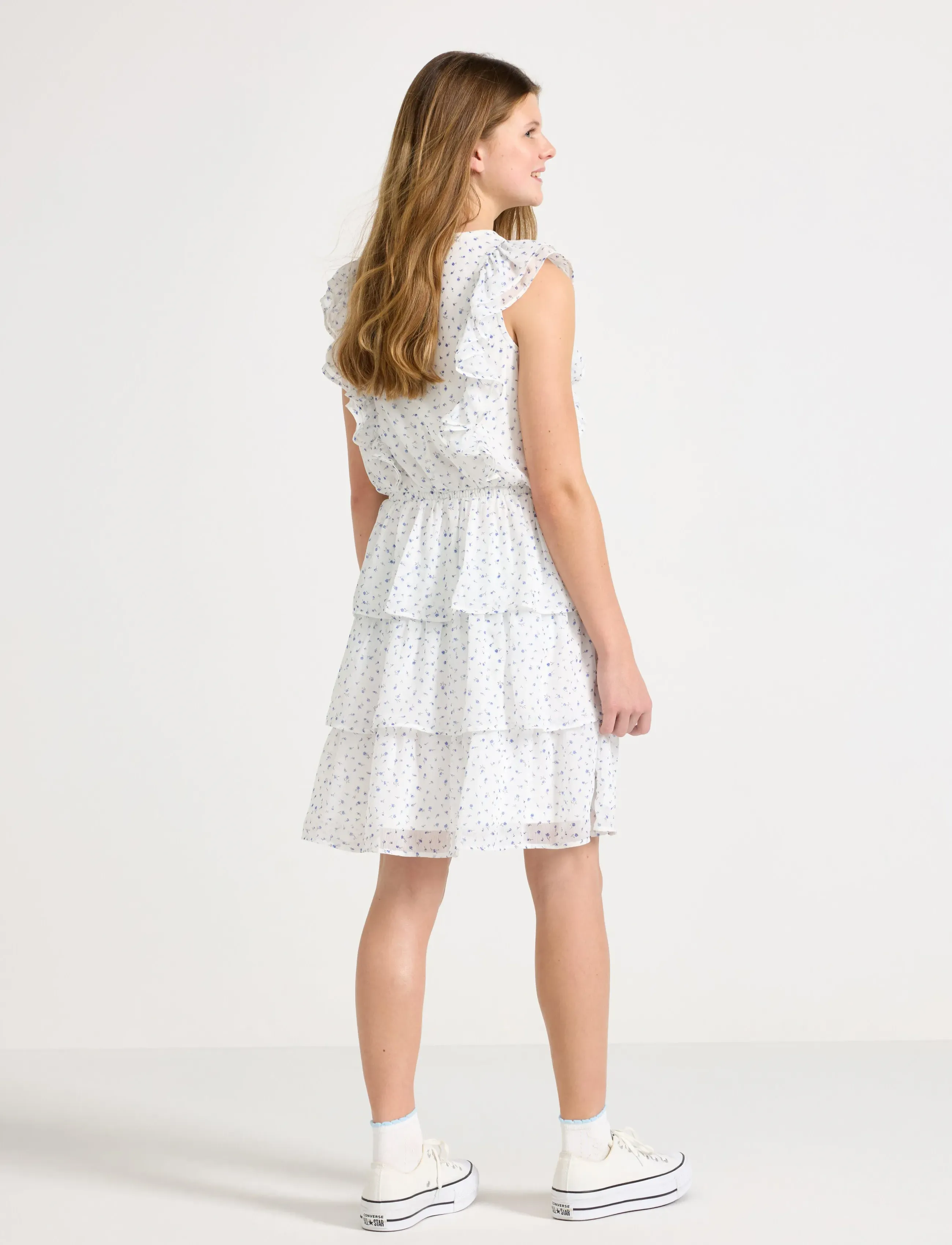 Lindex - Flounce dress - lühikeste varrukatega vabaaja kleidid - off white - 3