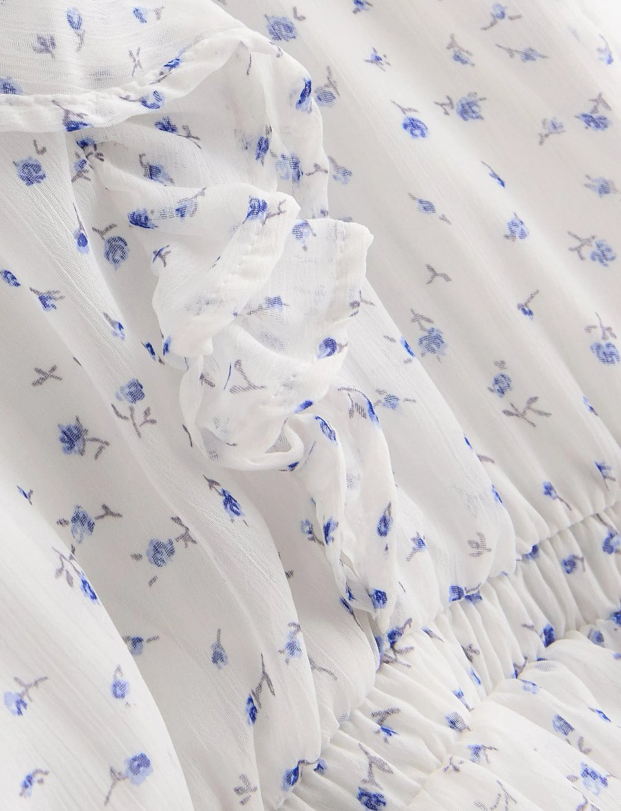 Lindex - Flounce dress - kurzärmelige freizeitkleider - off white - 5