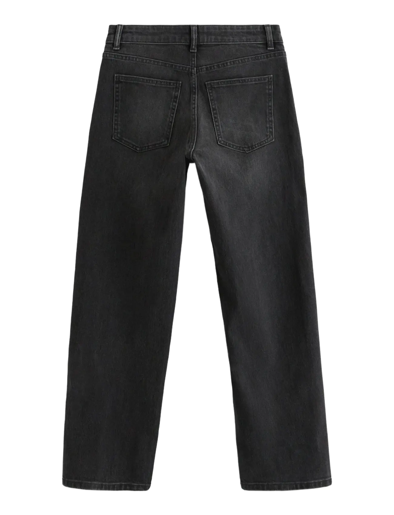 Lindex - STRAIGHT Nea cropped jeans with light stretch - black denim - 2