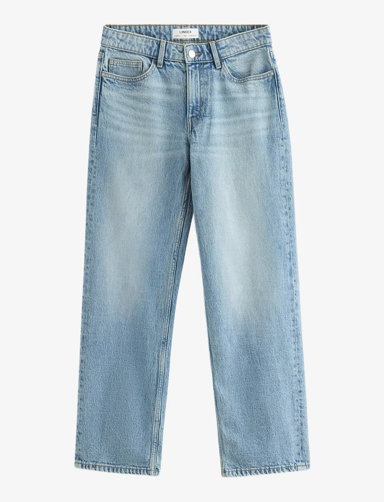 Lindex - STRAIGHT Nea cropped jeans with light stretch - straight jeans - light denim - 1