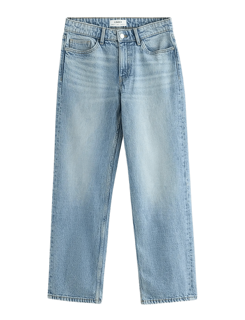 Lindex - STRAIGHT Nea cropped jeans with light stretch - straight jeans - light denim - 1
