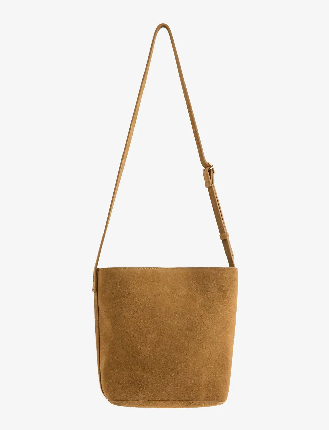 Lindex - Bag shopper suede Em - speciella tillfällen - cognac - 0