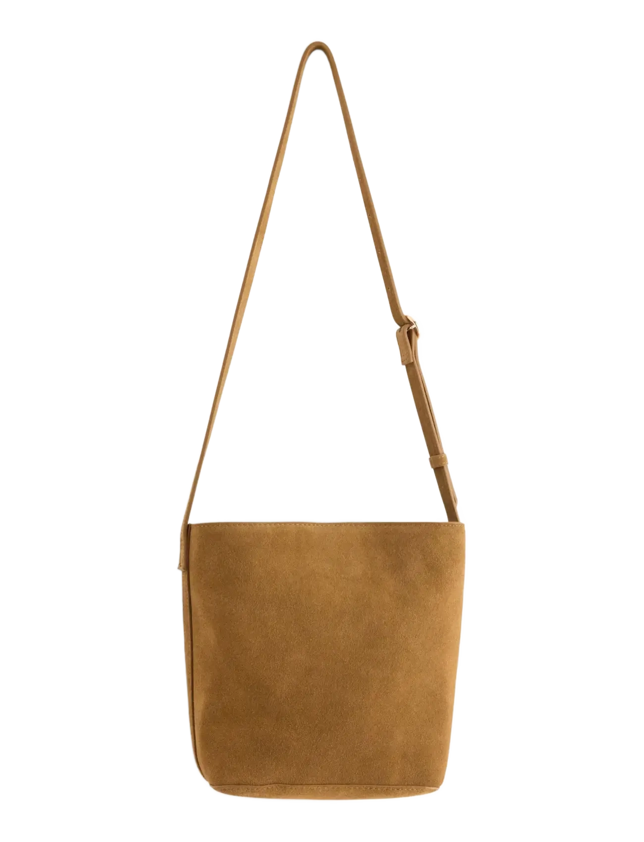 Bag shopper suede Em - COGNAC