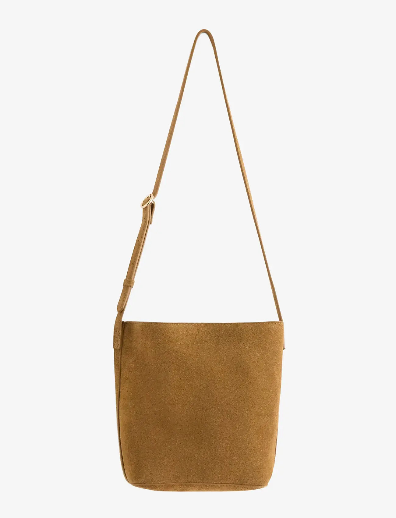 Lindex - Bag shopper suede Em - speciella tillfällen - cognac - 1