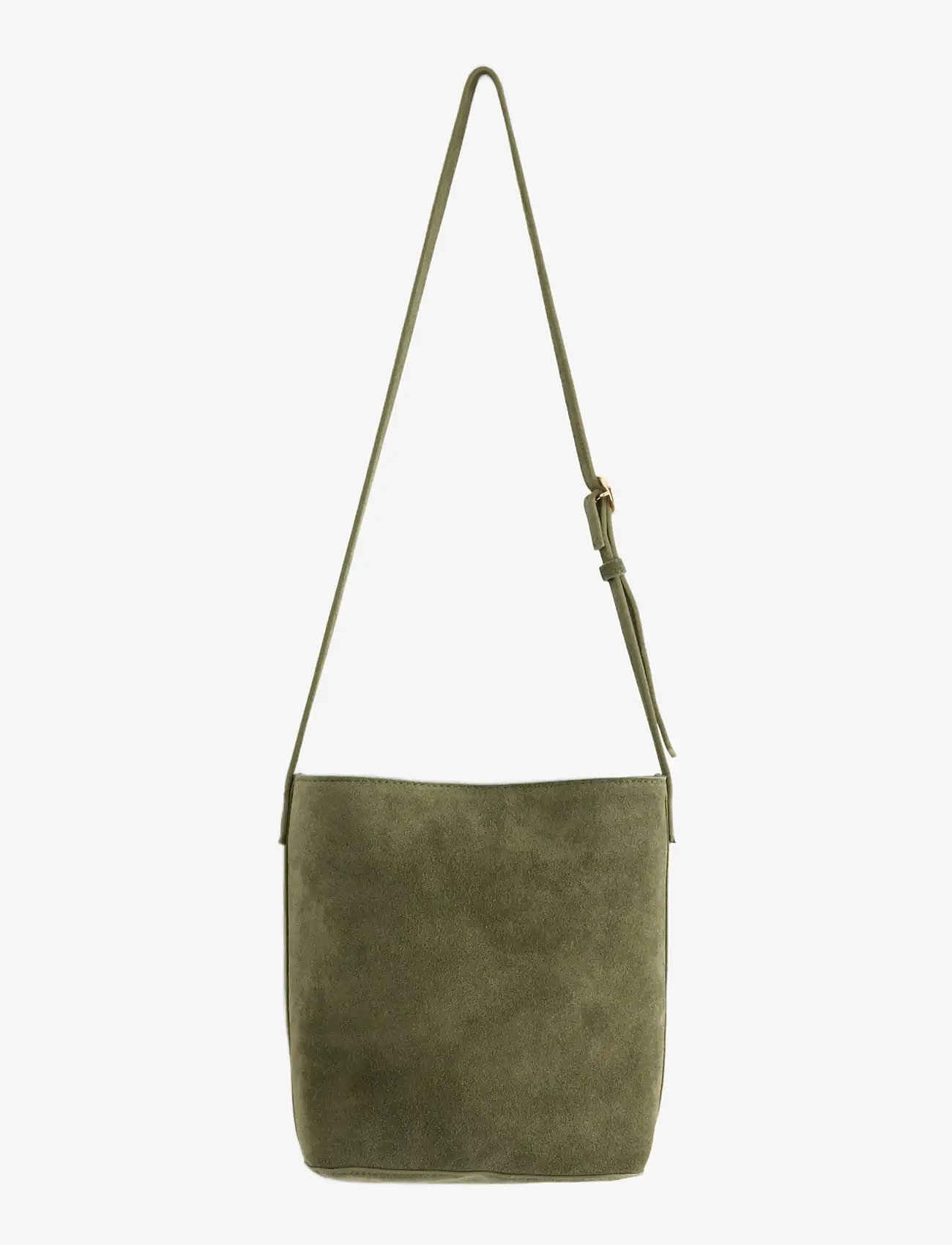 Lindex - Bag shopper suede Em - modetrender - dusty green - 0