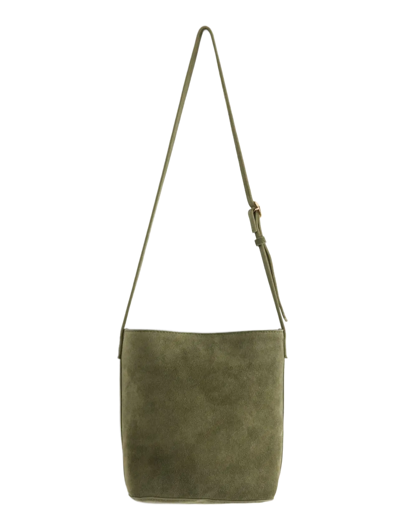 Bag shopper suede Em - DUSTY GREEN