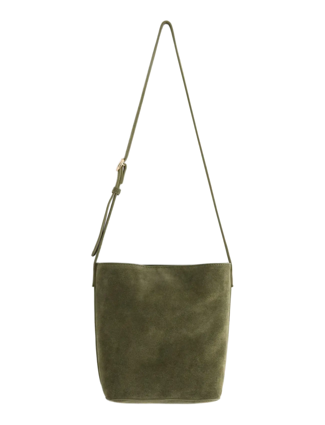 Lindex - Bag shopper suede Em - modetrender - dusty green - 1