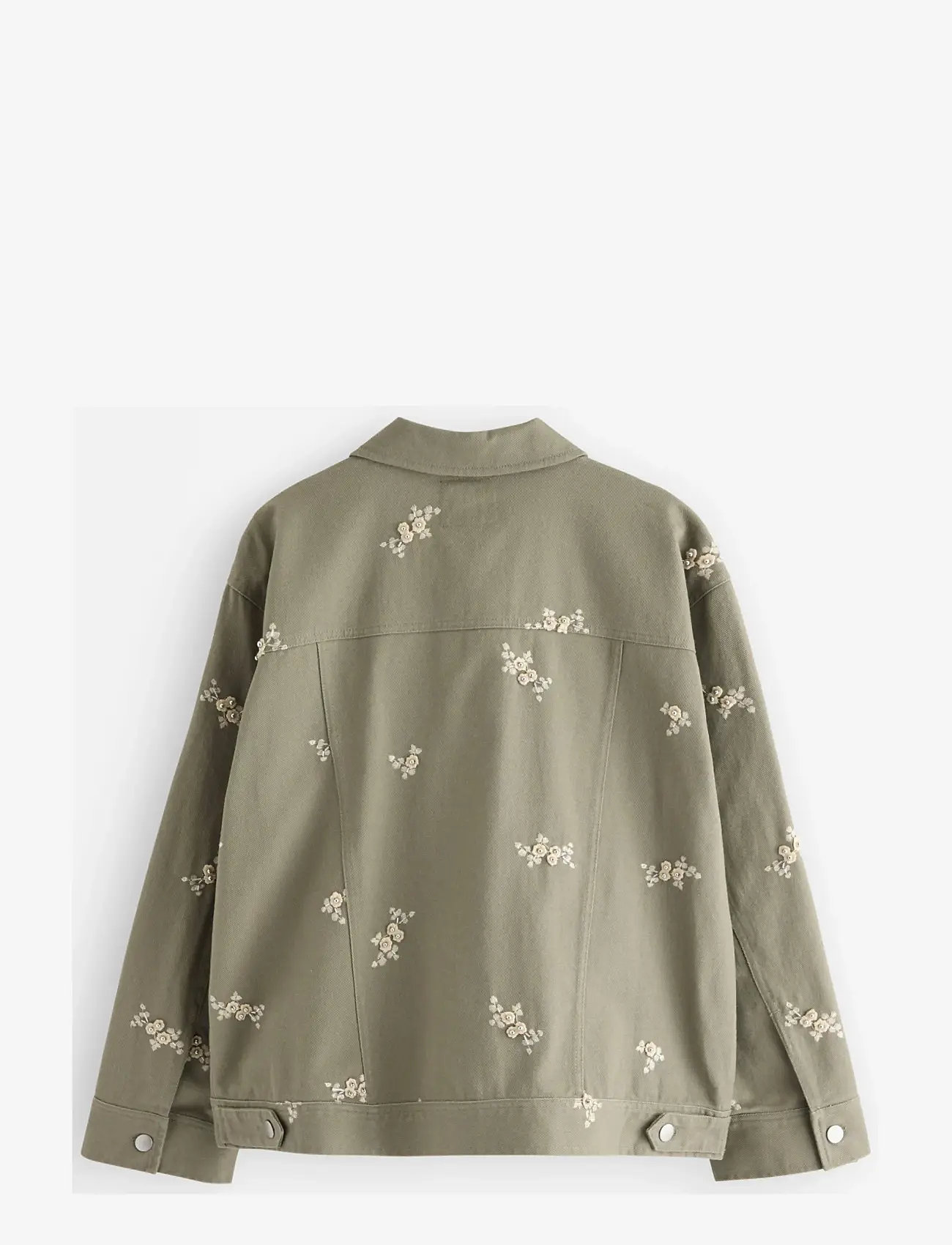Lindex - Jacket with embroidery - utility-jakker - light khaki - 2