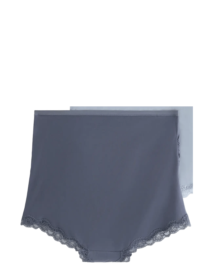 Lindex - 2-pack maternity briefs - underkläder - dark dusty grey - 2
