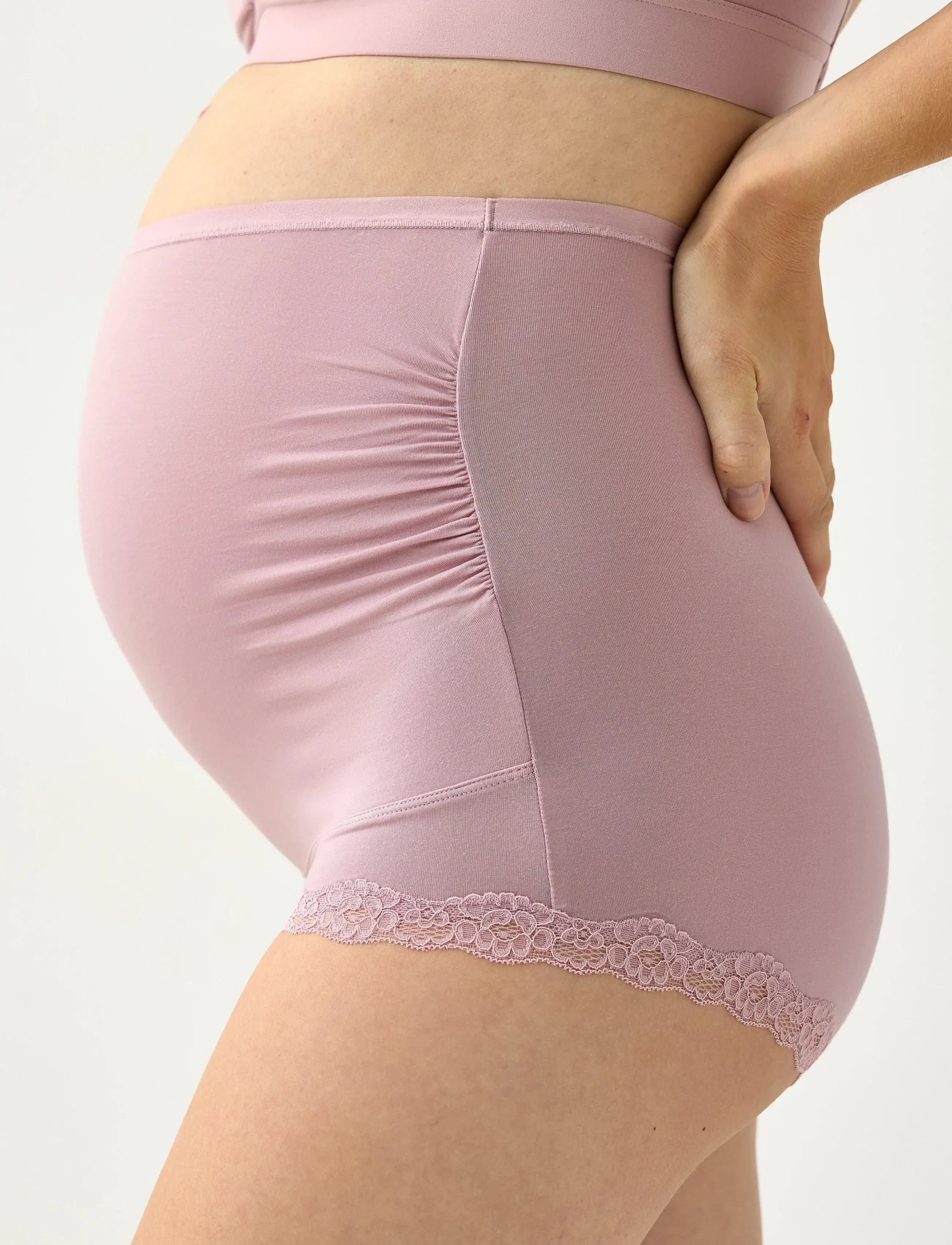 Lindex - 2-pack maternity briefs - underkläder - light dusty lilac - 4