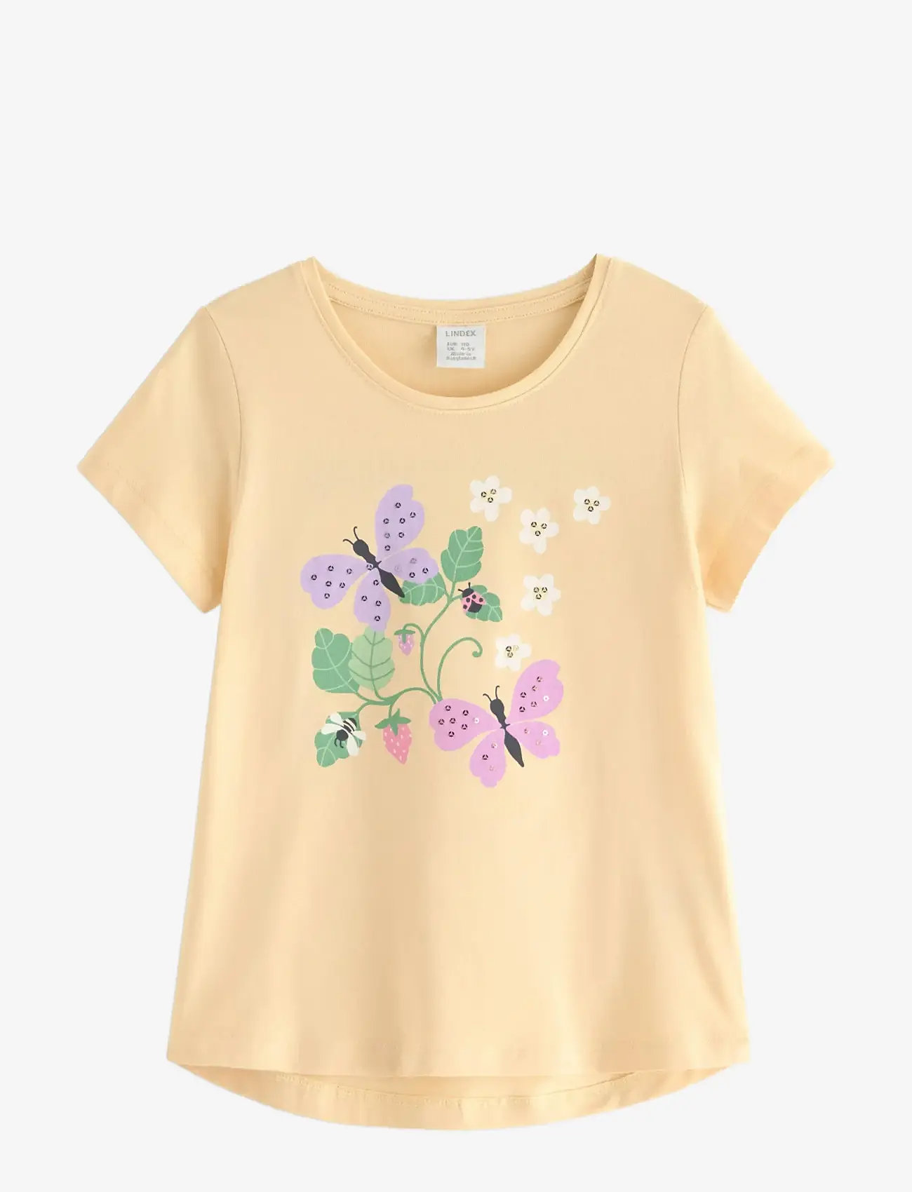 Lindex - Short-sleeved top - short-sleeved t-shirts - light dusty yellow - 0