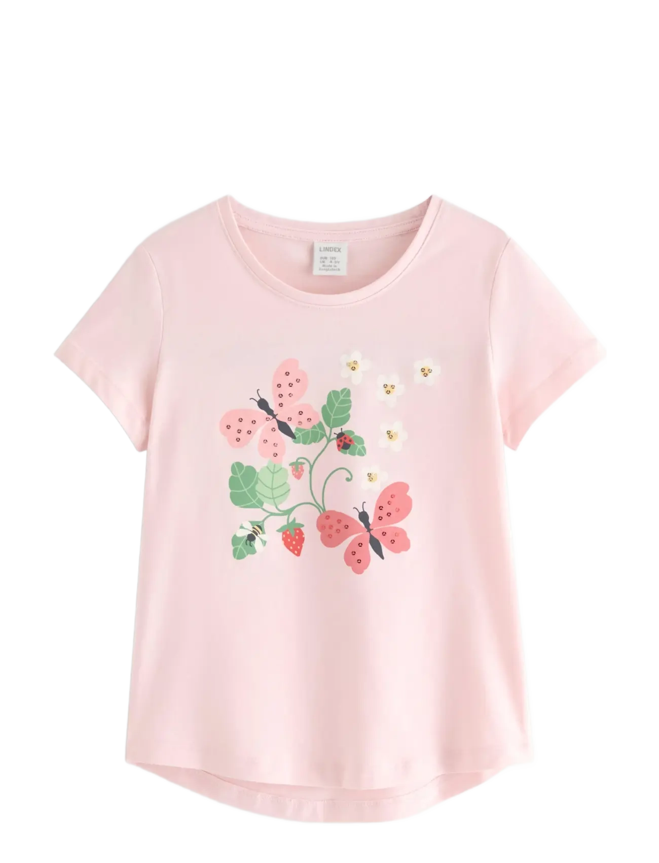 LINDEX Kurzärmelig Oberteil Pink - 98 - Kinder