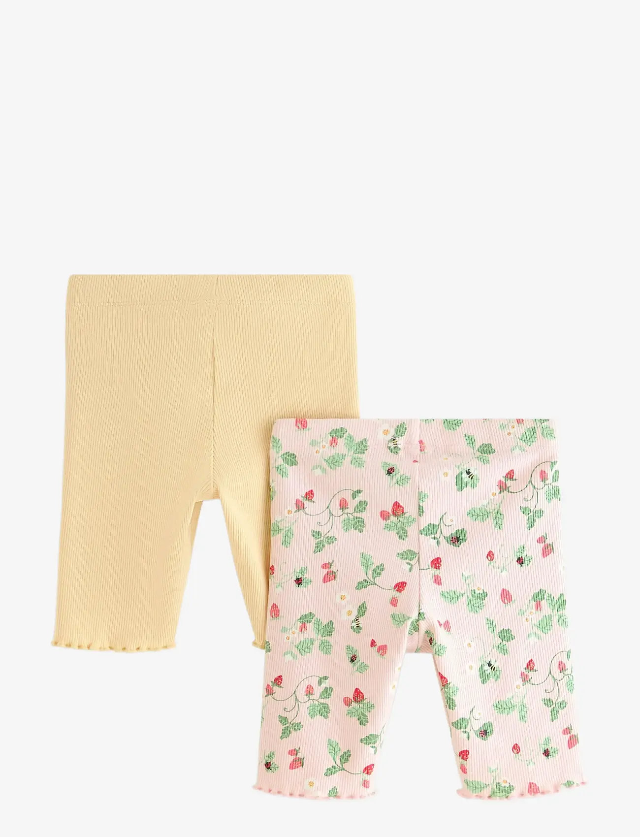 Lindex - Ribbed cycling shorts - cycling shorts - light pink - 2