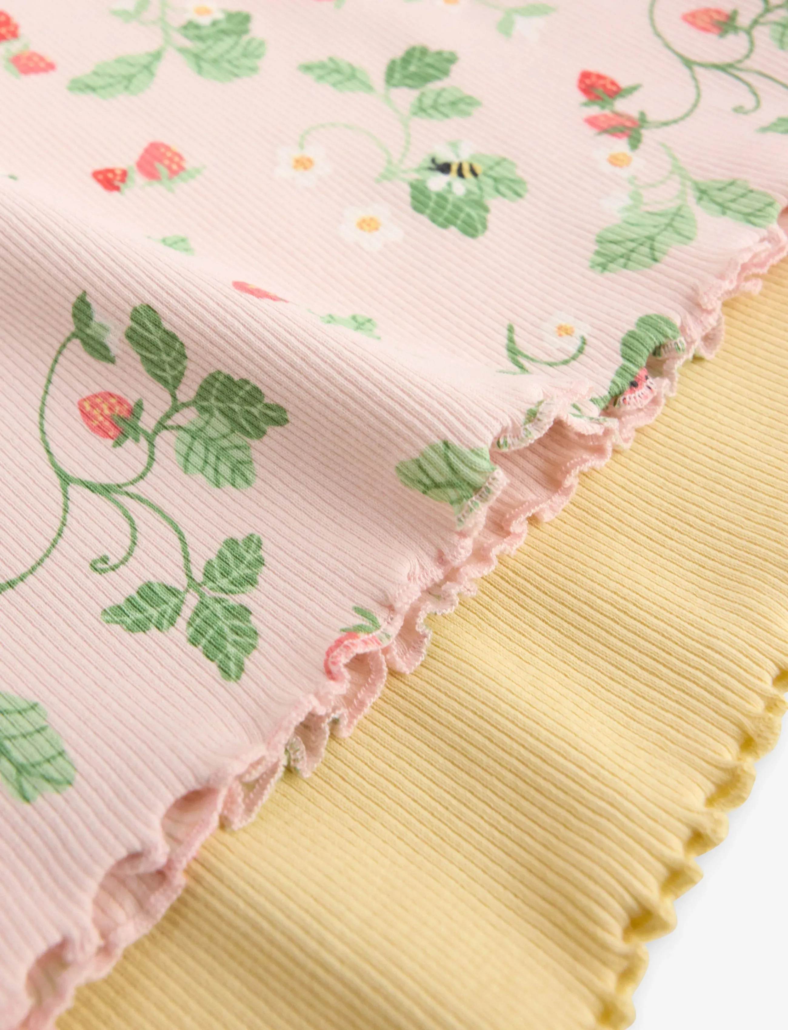 Lindex - 2-pack ribbed top - kurzärmelige - light pink - 5
