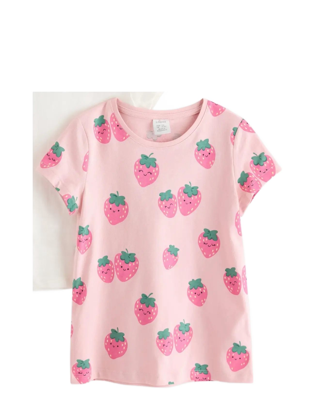 Lindex 2-pack short-sleeved tops - Oberteile - LIGHT PINK / cream