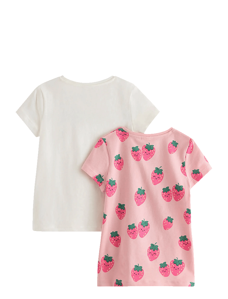 Lindex - 2-pack short-sleeved tops - lühikeste varrukatega t-särgid - light pink - 2