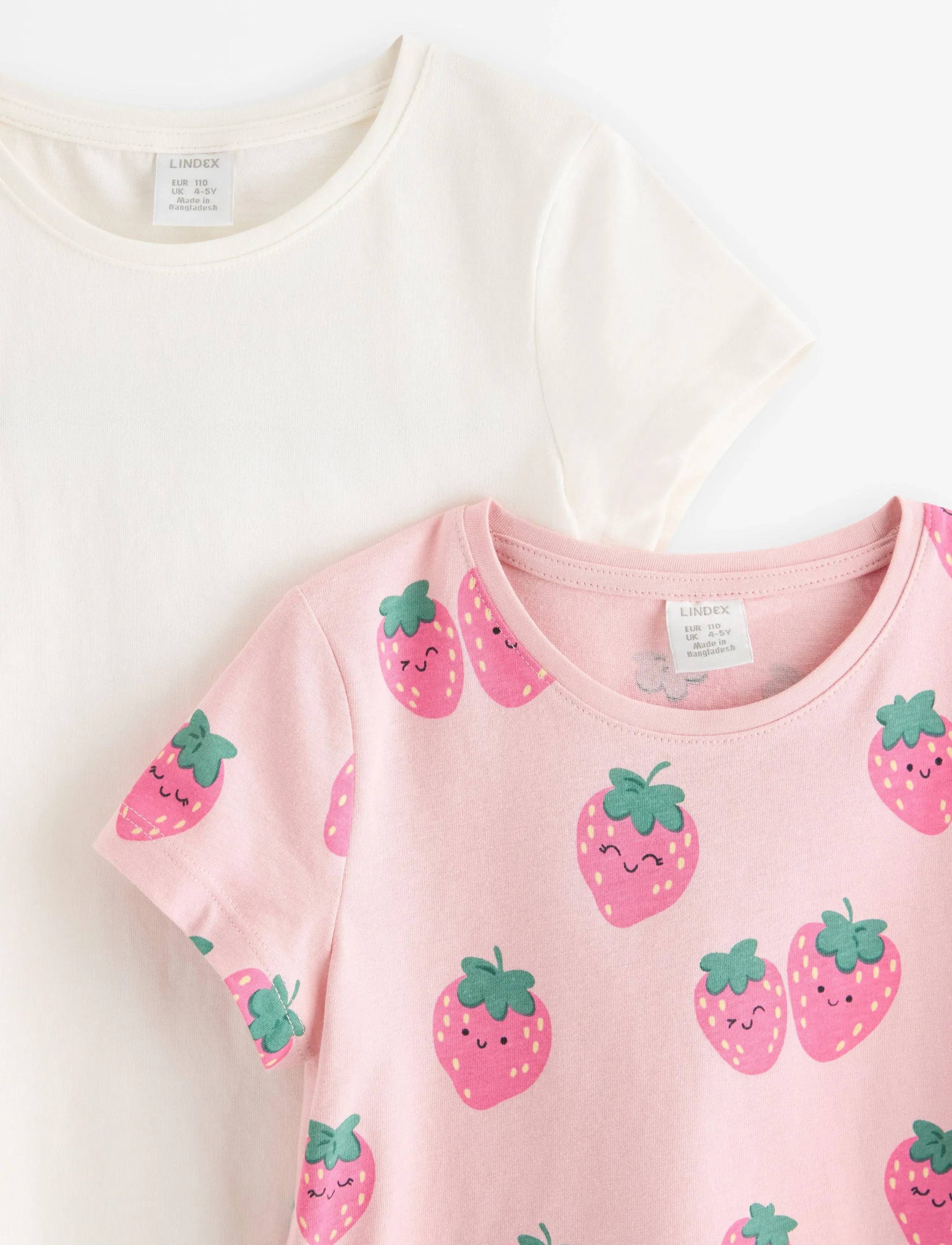 Lindex - 2-pack short-sleeved tops - t-krekli ar īsām piedurknēm - light pink - 5