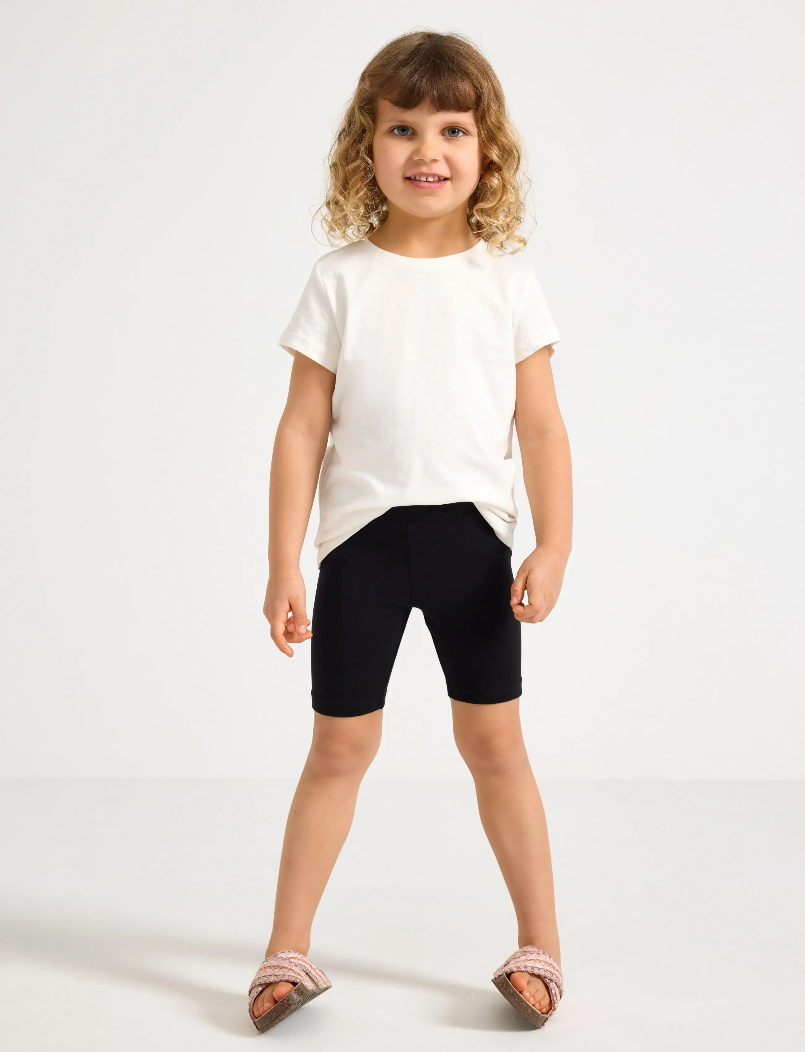 Lindex 2-Pack Cycling Shorts, 128, Black, Underdele > Shorts, Børn