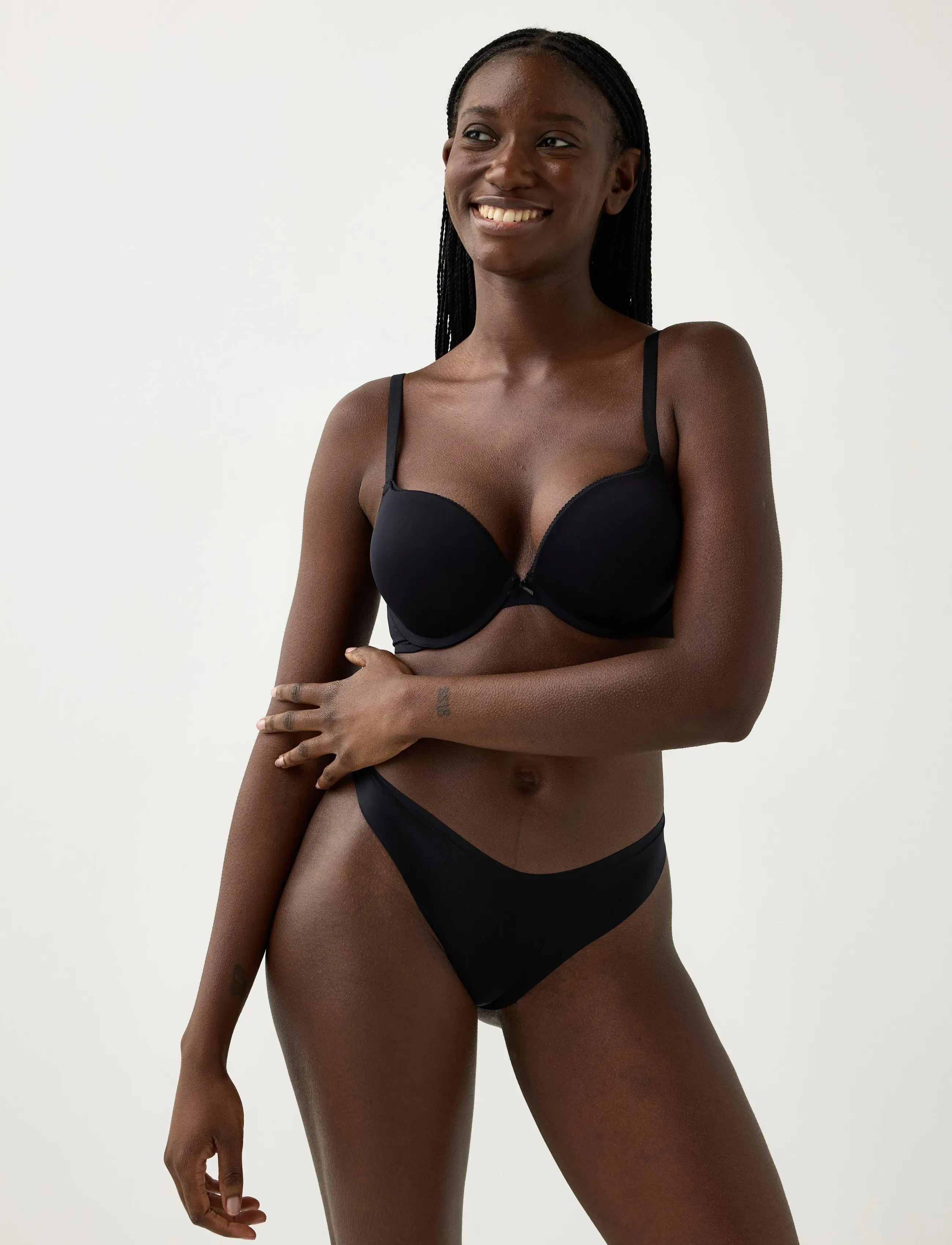 Lindex Linnea Push-Up Bra, 80 B, Black, Bh'Er Og Toppe > Push Up-Bh'Er, Dame