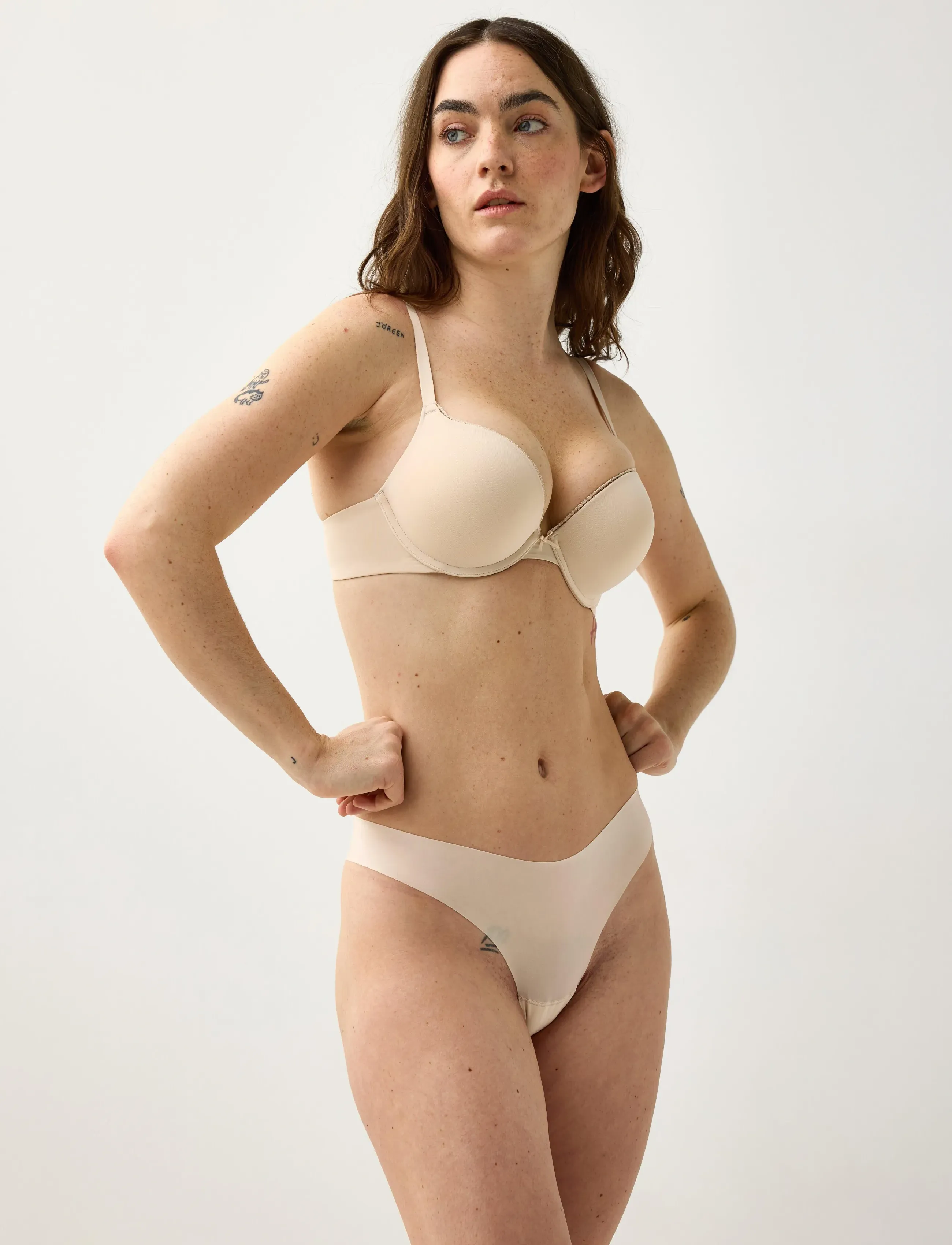 Lindex Linnea Push-Up Bra, 75 A, Beige, Bh'Er Og Toppe > Push Up-Bh'Er, Dame