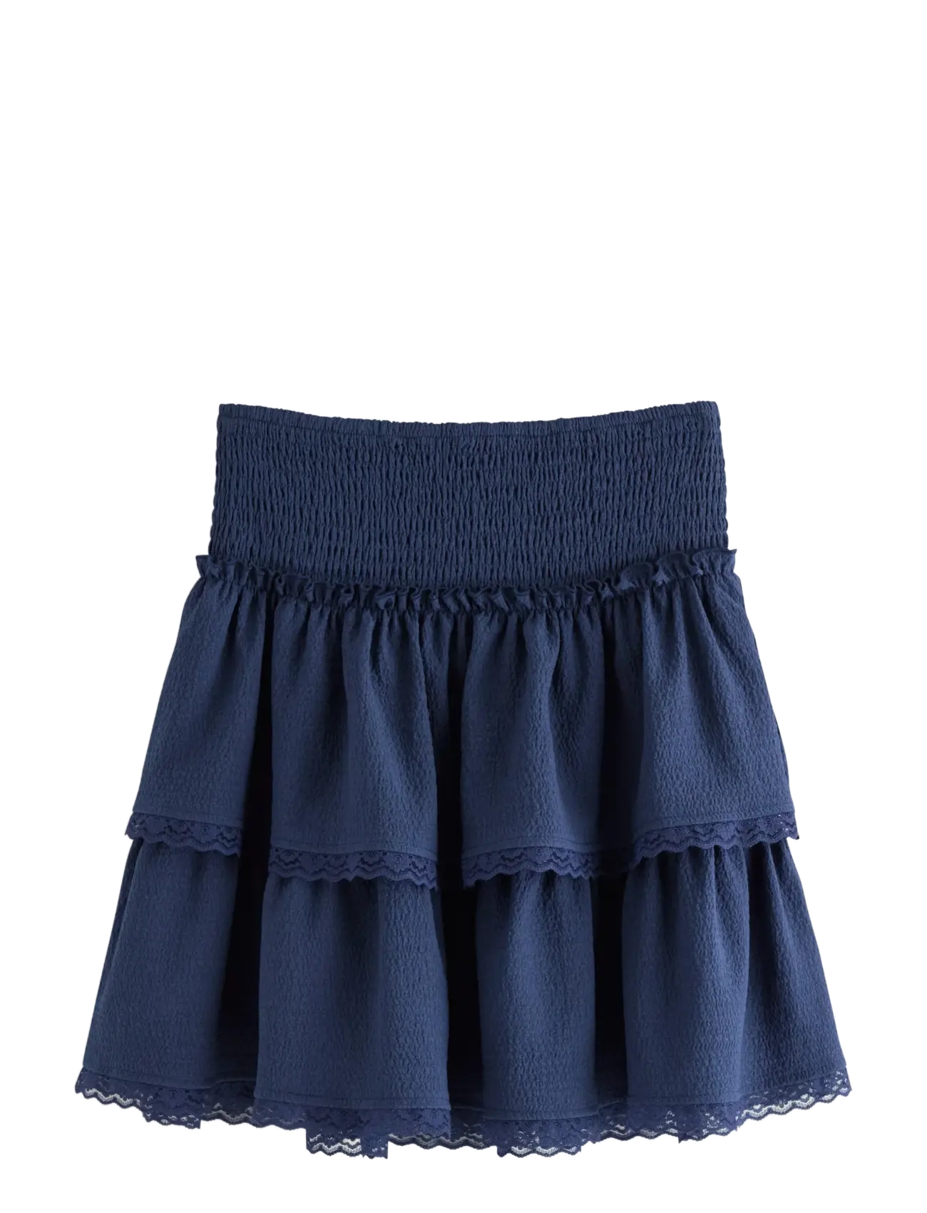 Lindex Skirt flounces crinkled with l - Kjoler & nederdele - DARK BLUE / navy