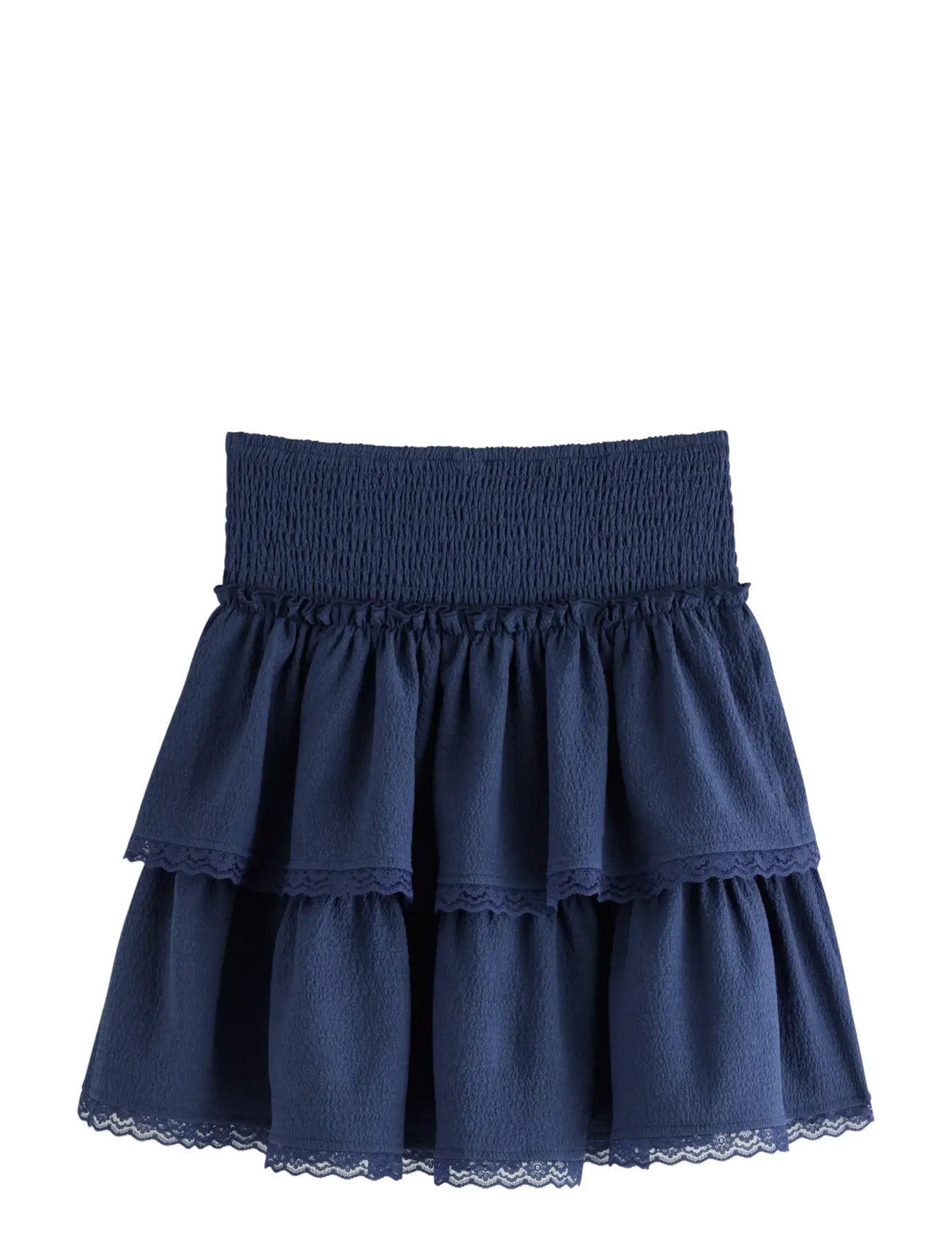 Lindex - Skirt with flounces - nederdele - dark blue - 2