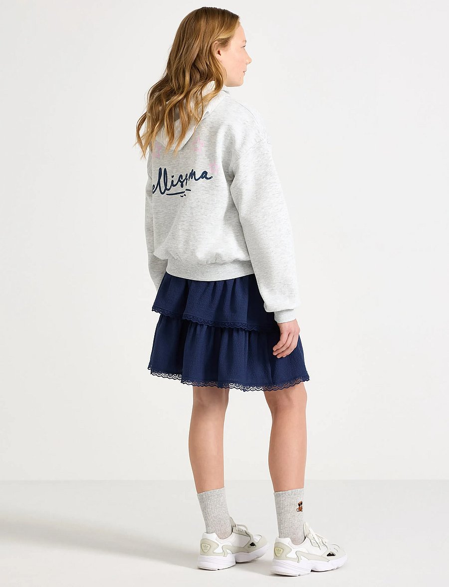 Lindex - Skirt with flounces - korte nederdele - dark blue - 3