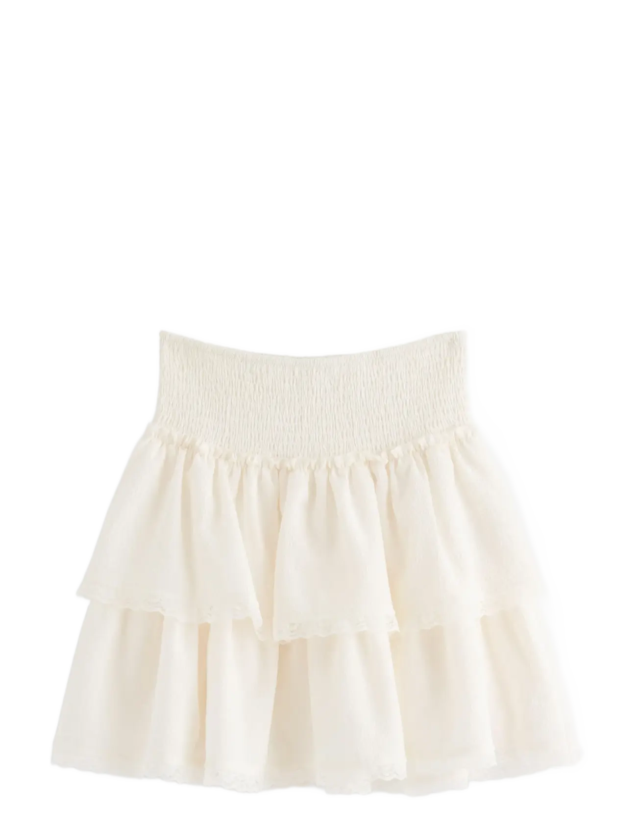 LINDEX Rock With Flounces Cream - 170 - Kinder