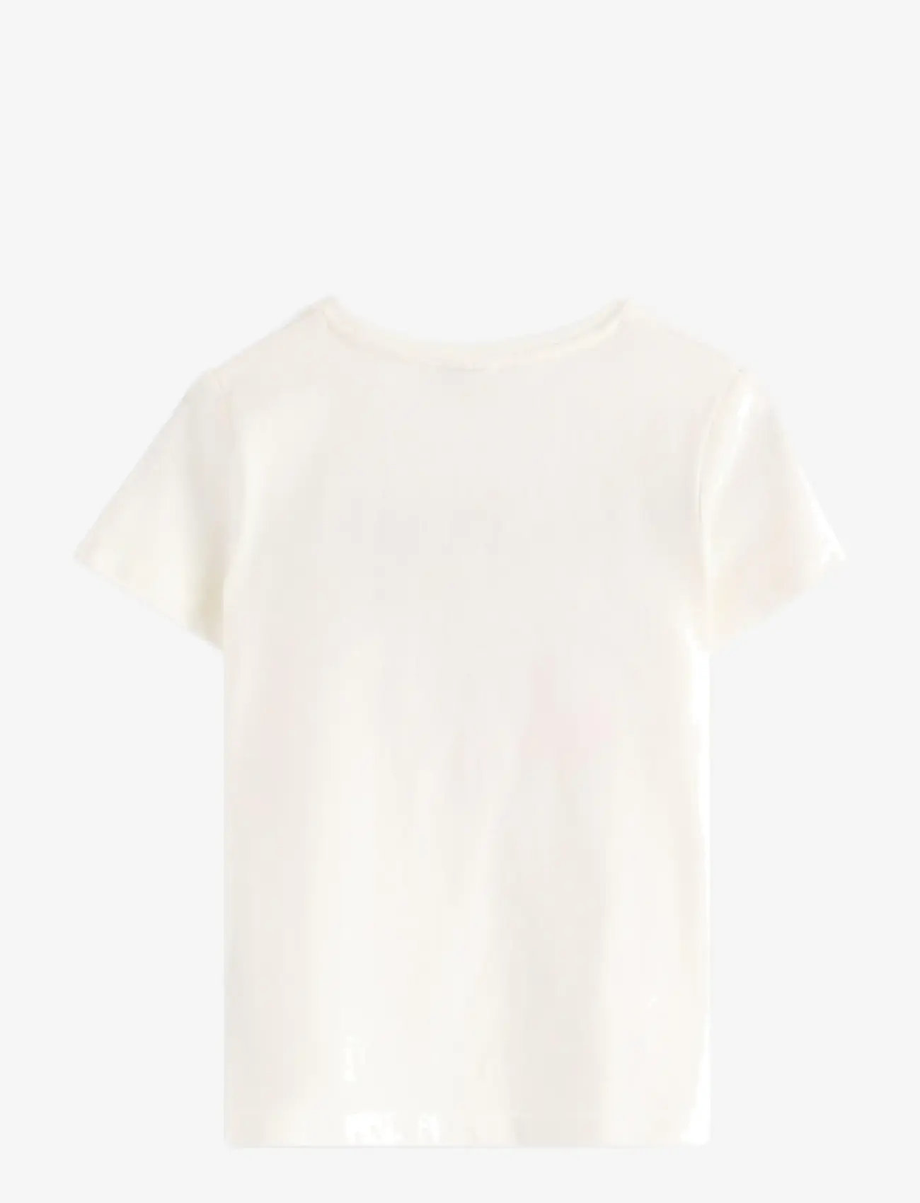 Lindex - Short-sleeved top - kortærmede t-shirts - light dusty white - 2