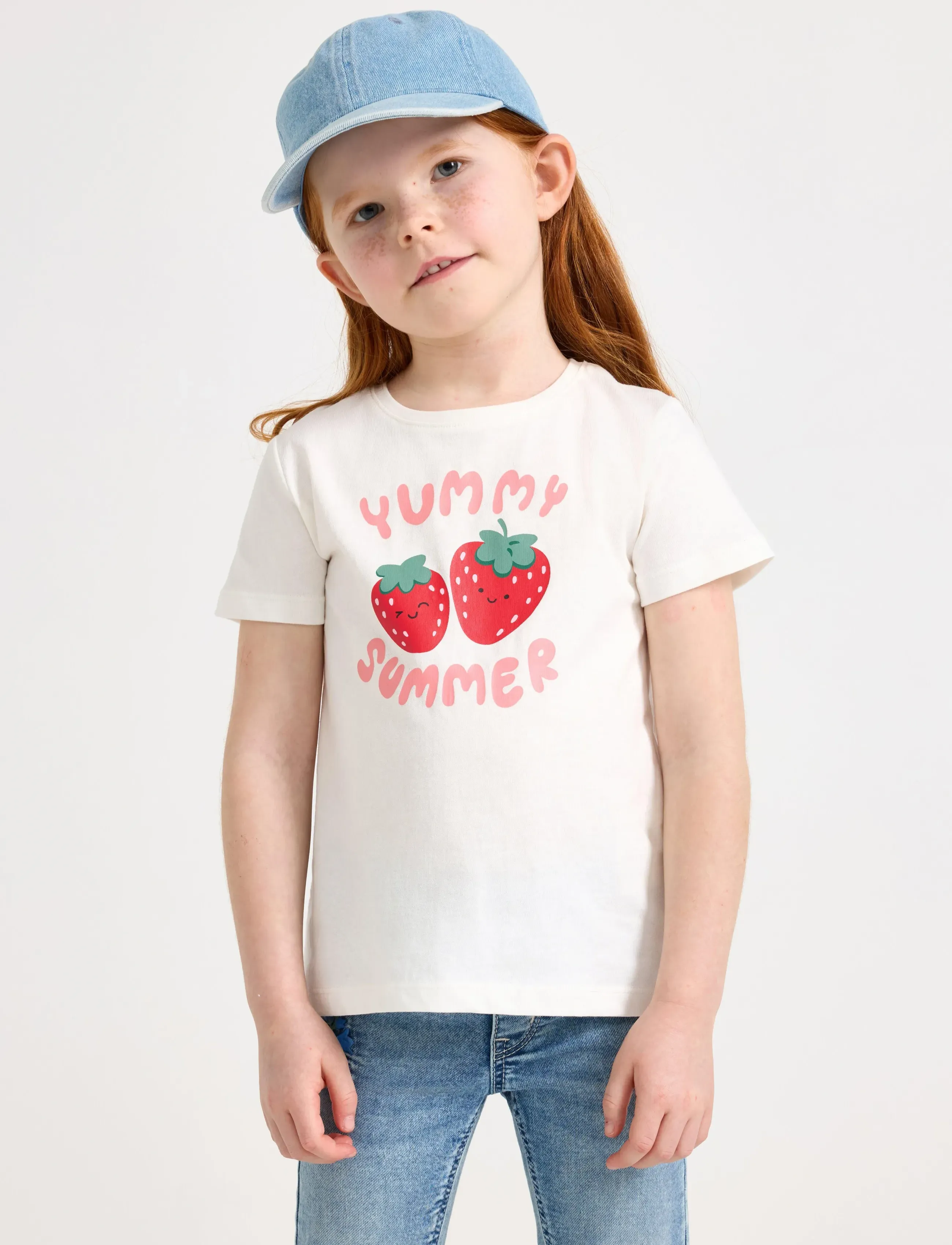 Lindex Short-sleeved top - Topit ja T-paidat - LIGHT DUSTY WHITE / cream