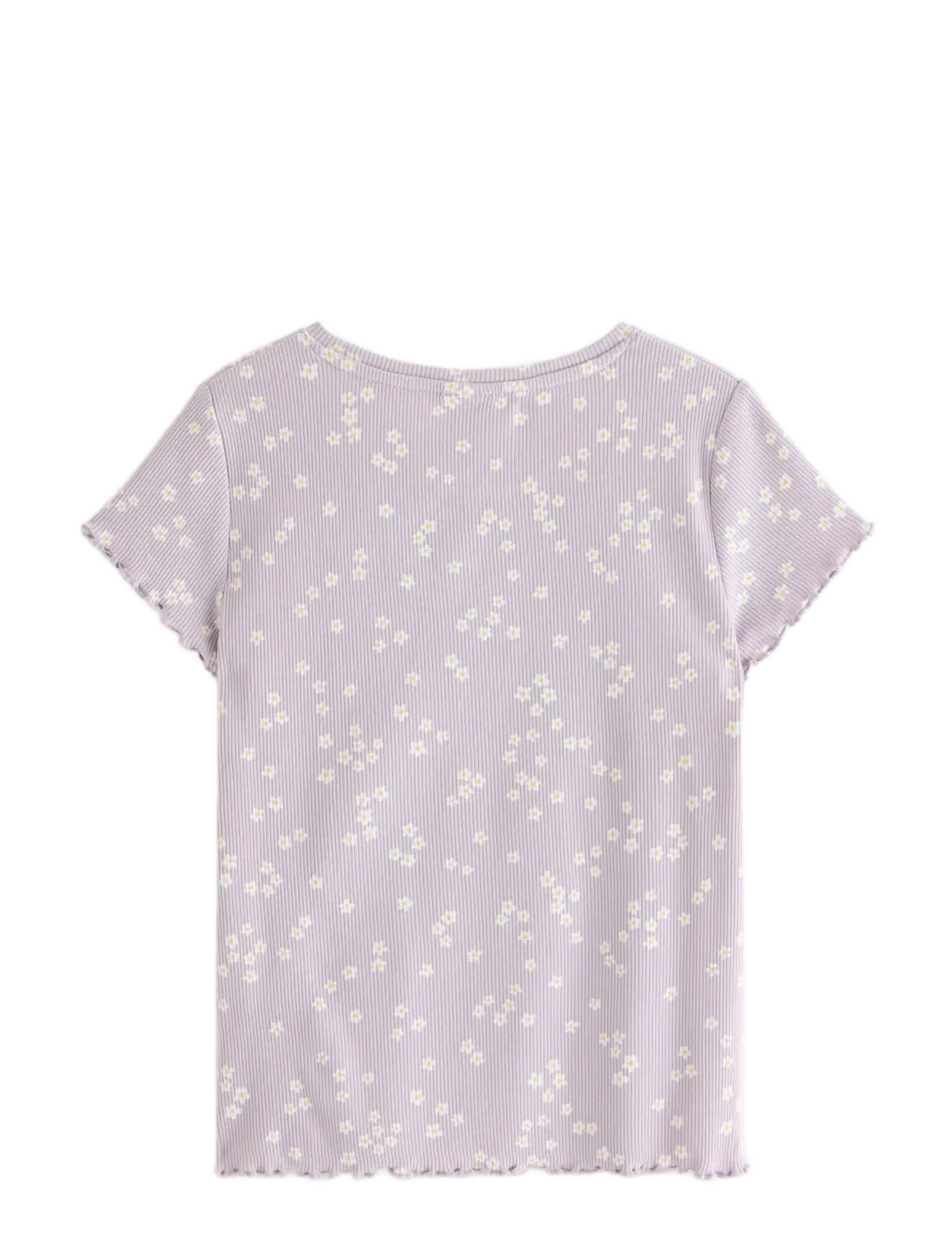 Lindex - Ribbed short-sleeved top - lühikeste varrukatega t-särgid - light dusty lilac - 2