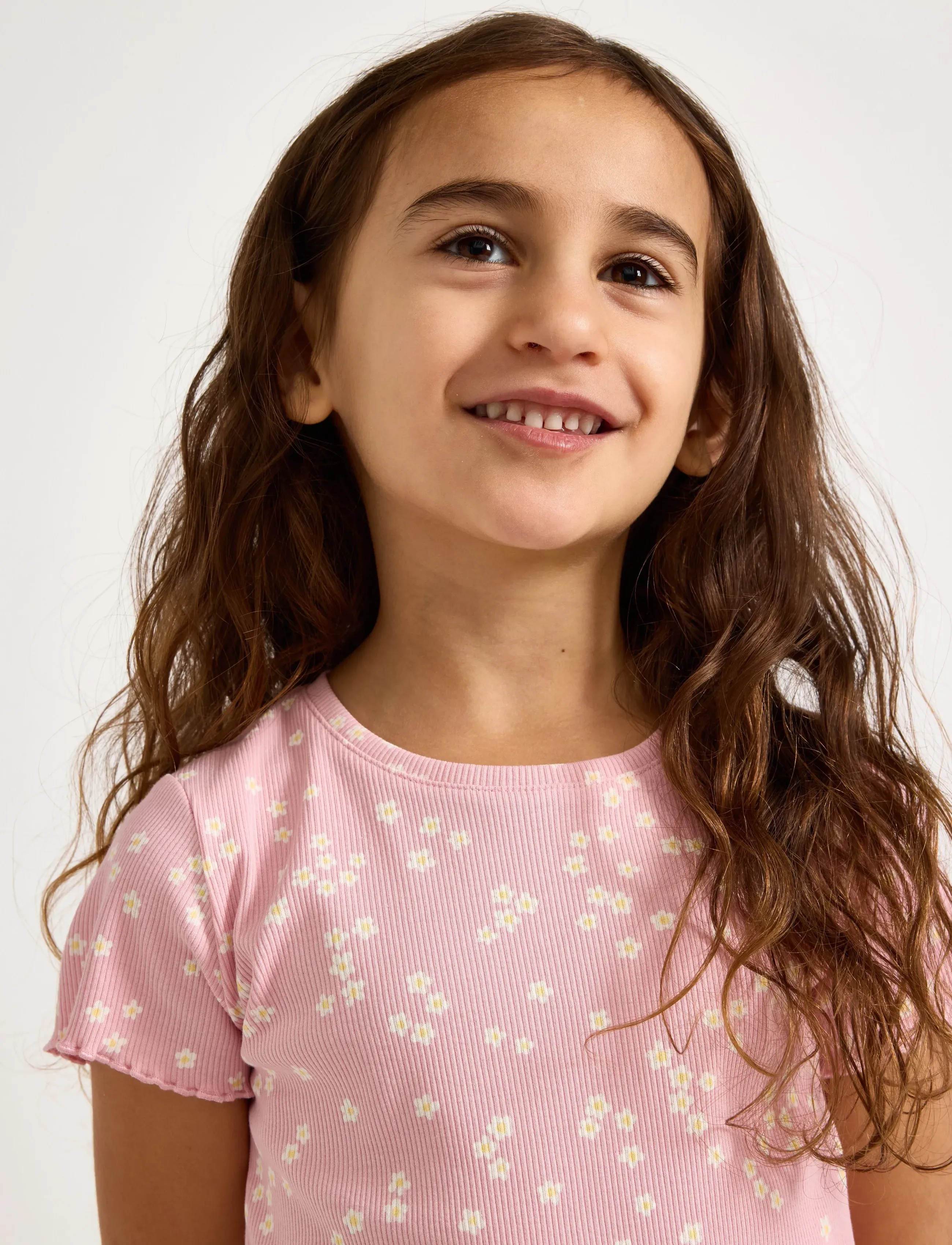 Lindex - Ribbed short-sleeved top - lühikeste varrukatega t-särgid - light pink - 4