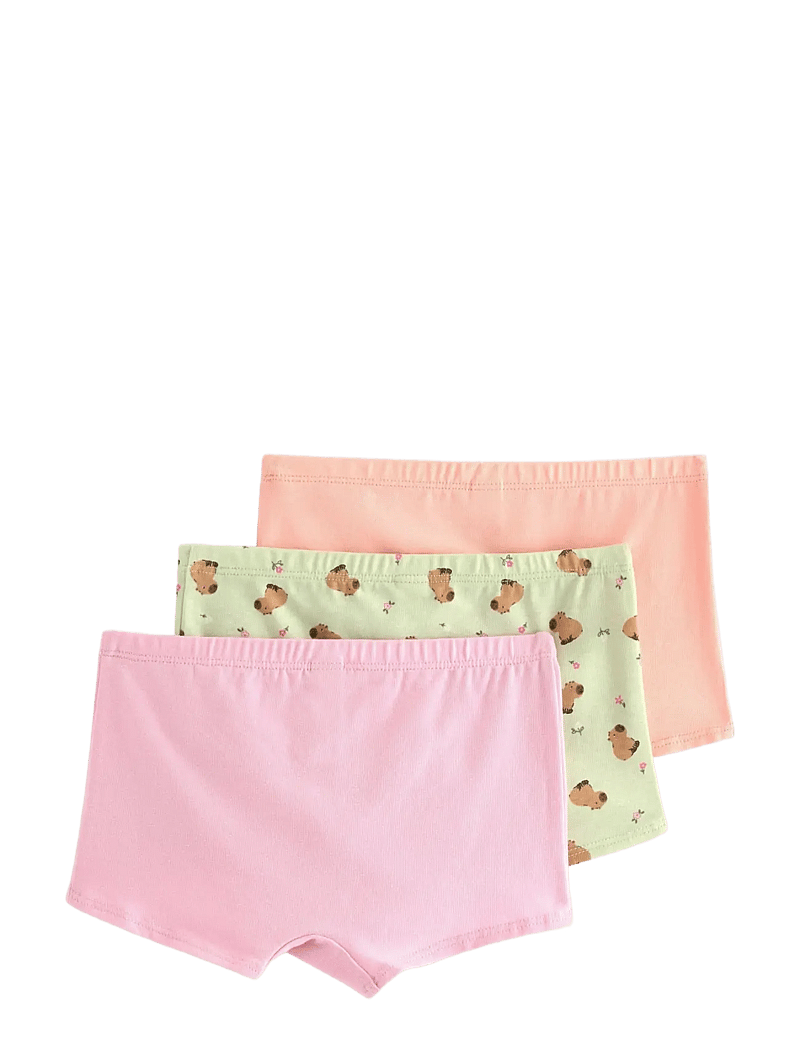 Lindex - 3-pack boxer briefs with capybara motif - trusser - light dusty green - 1