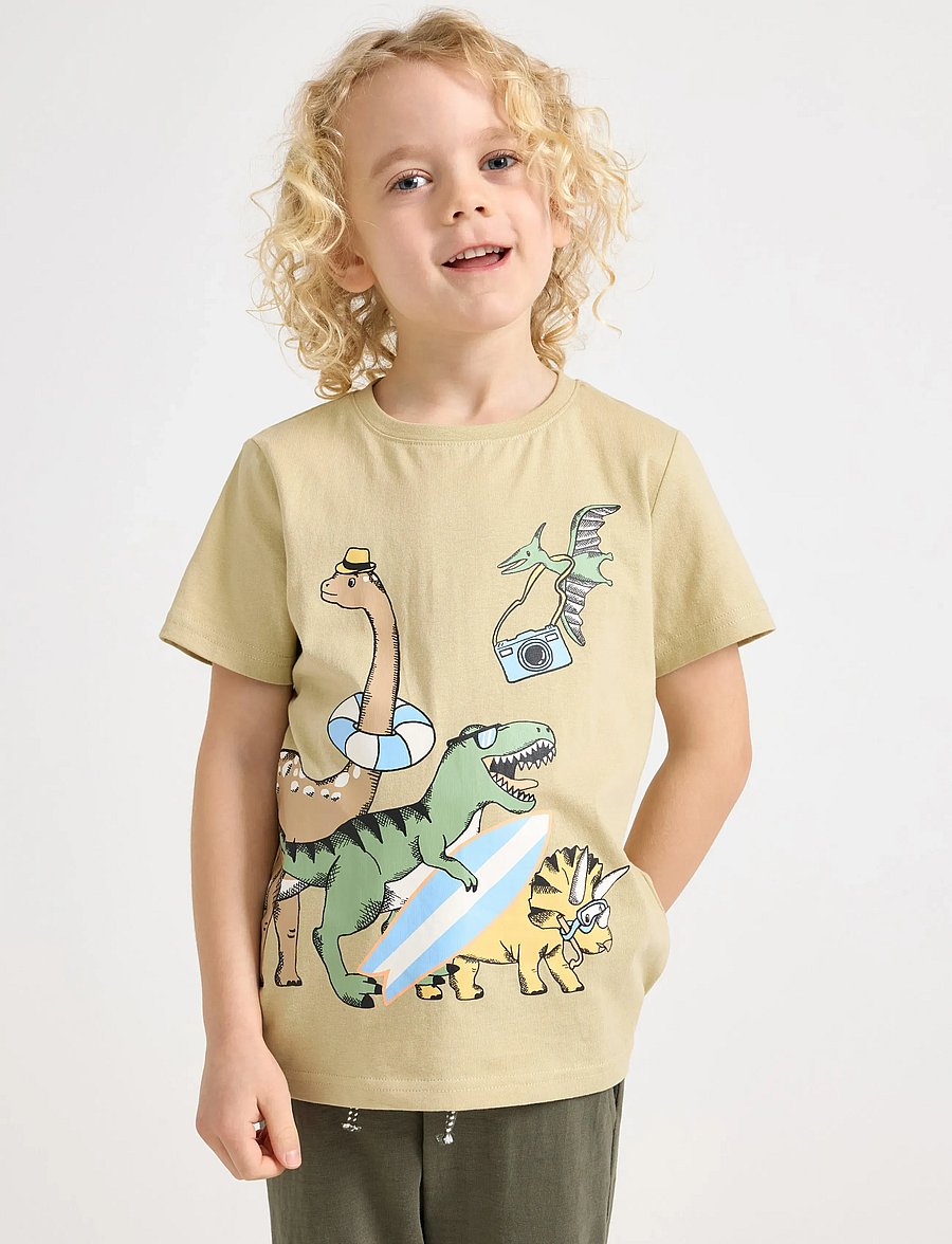 Lindex - Short-sleeved top - lühikeste varrukatega t-särgid - light dusty green - 0