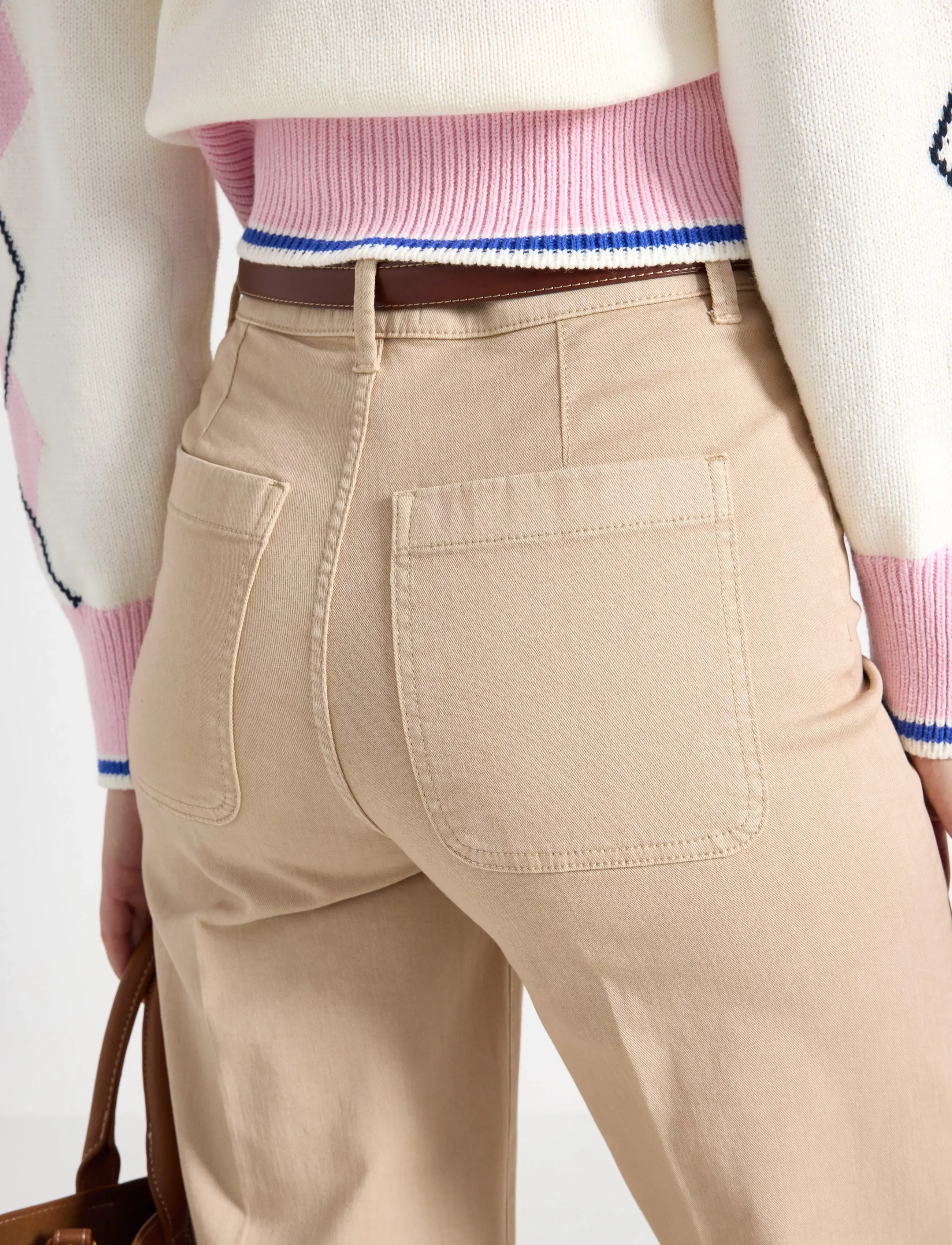 Lindex - Wide trousers - vida byxor - beige - 5