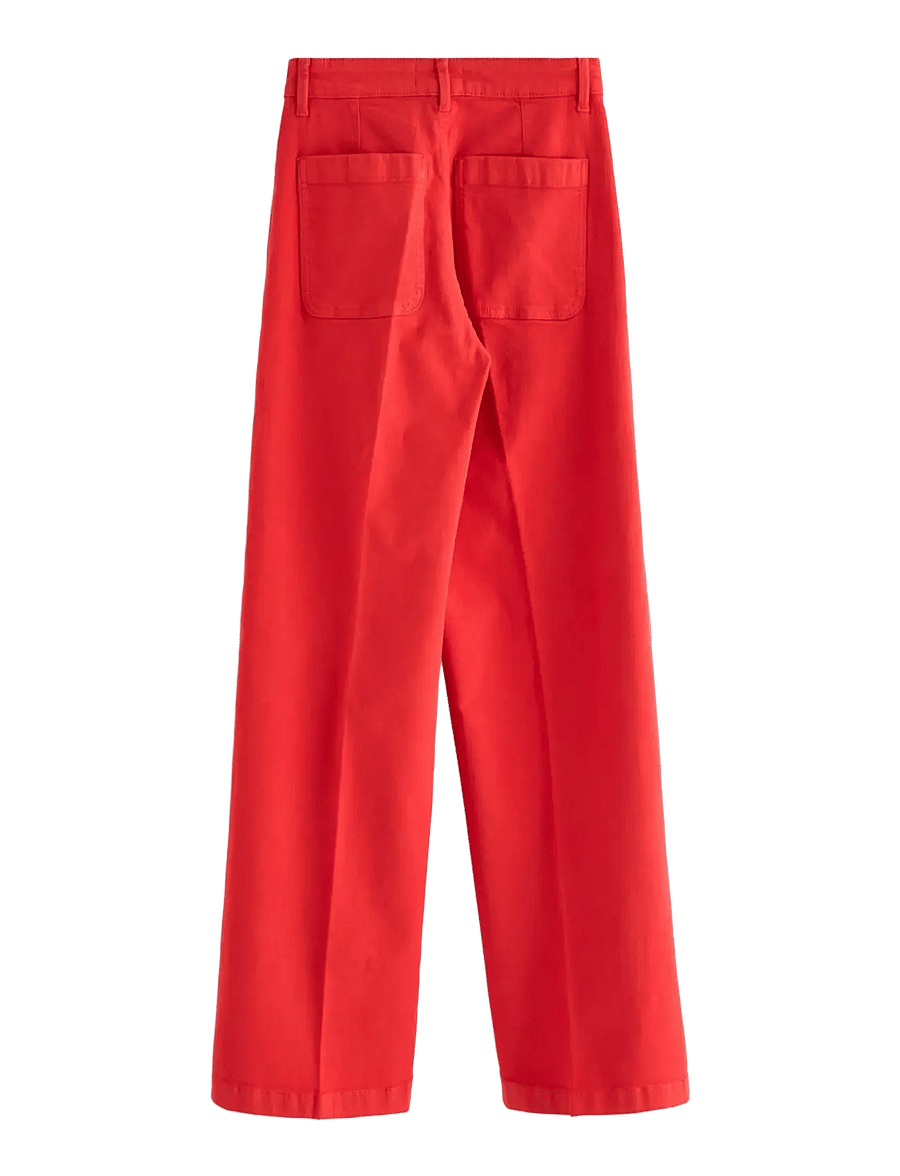 Lindex - Wide trousers - laia säärega püksid - light dusty red - 2