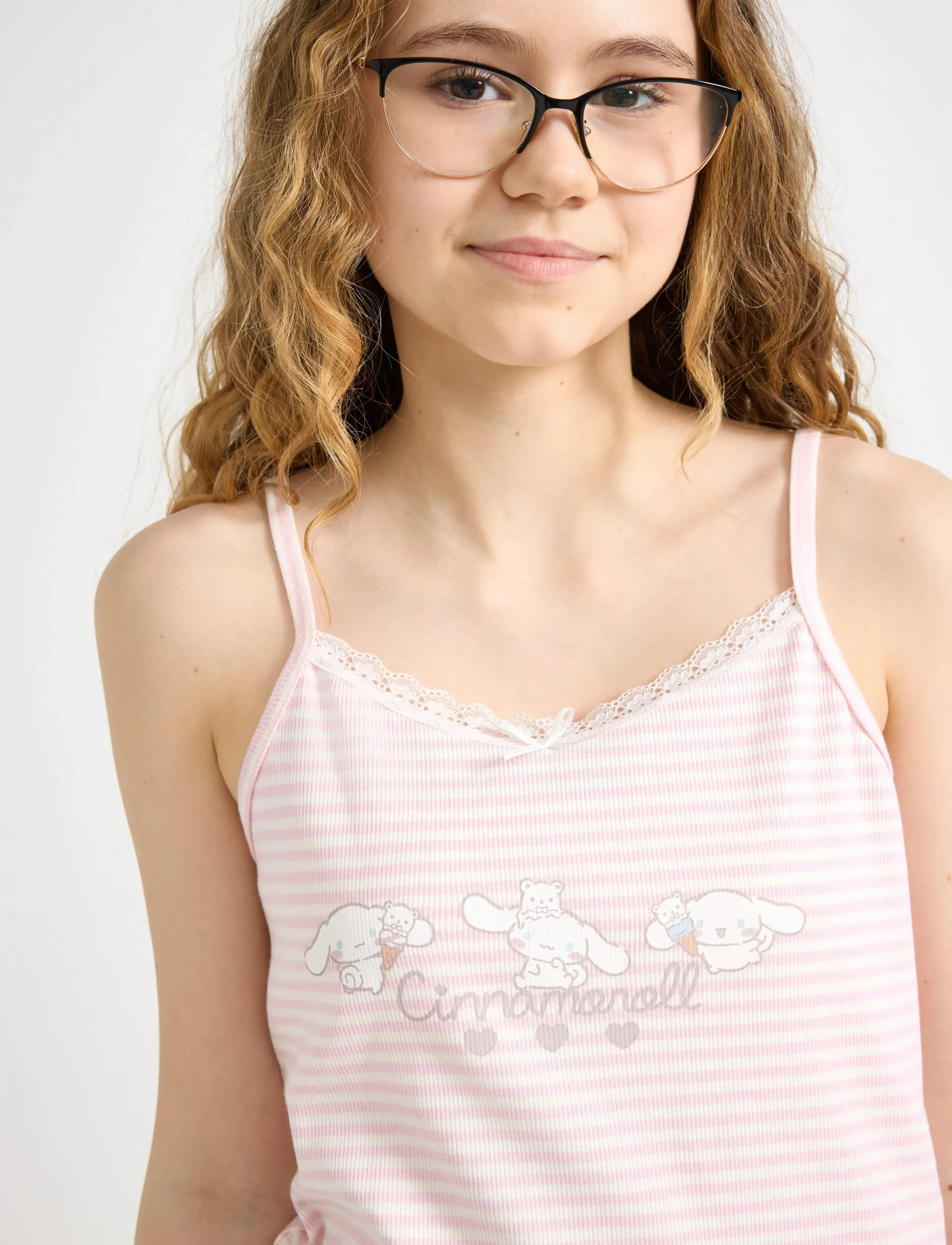 Lindex - Cinnamoroll pyjama set - pyjamassæt - light pink - 4
