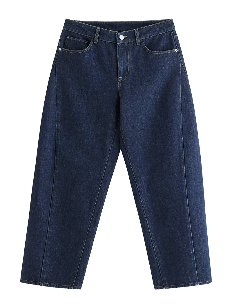 Lindex - BARREL jeans with ankle length - barrel jeans - dark denim - 1