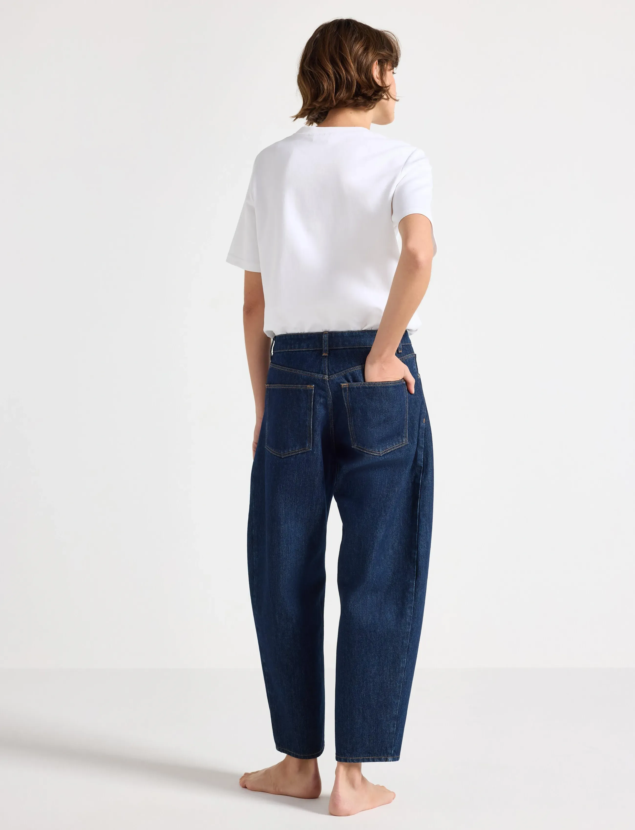 Lindex - BARREL jeans with ankle length - barrel jeans - dark denim - 3
